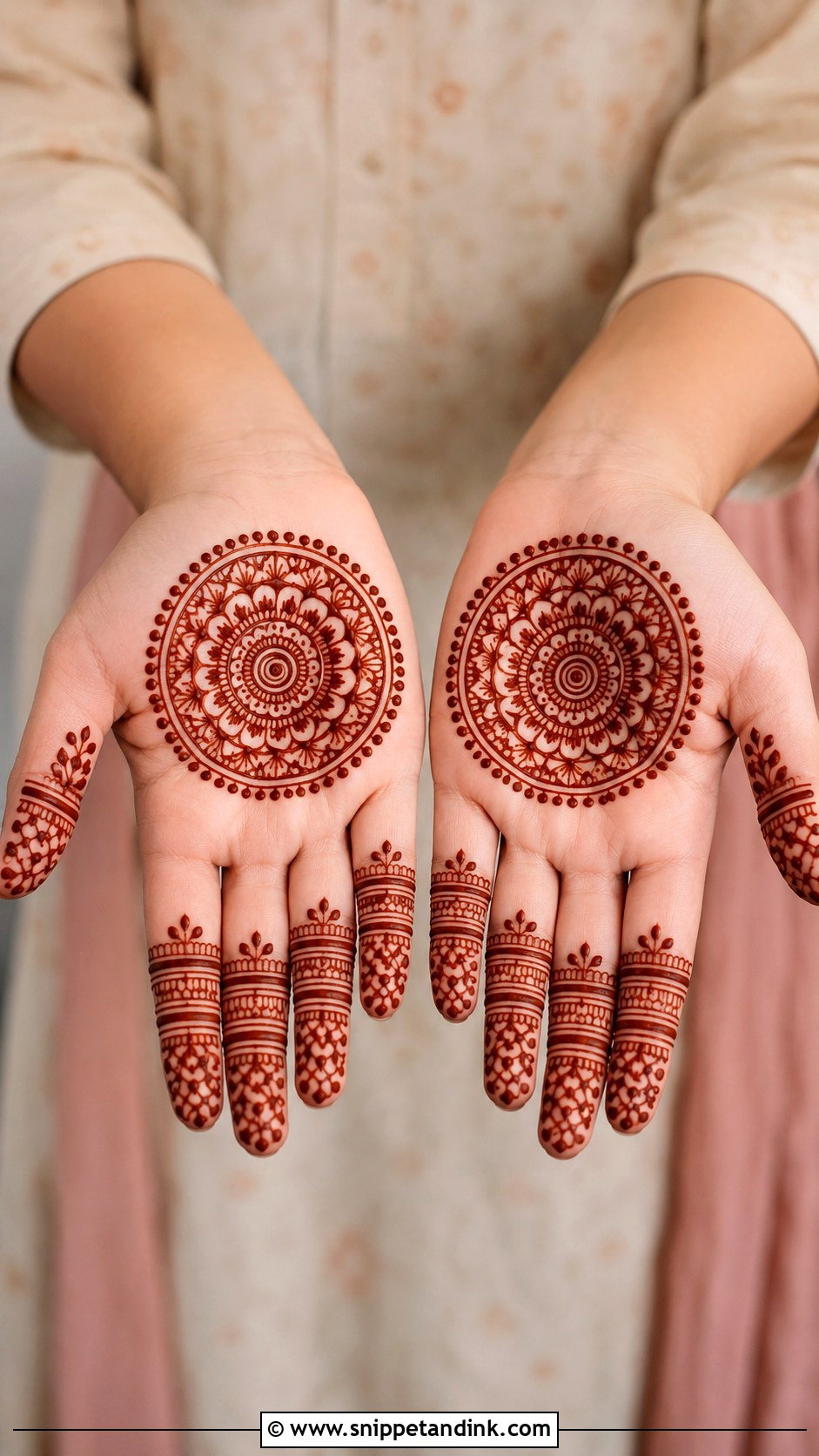 Mandala Palm Mehndi Design - Snippet and Ink - 35 New Style Mehndi Design Ideas