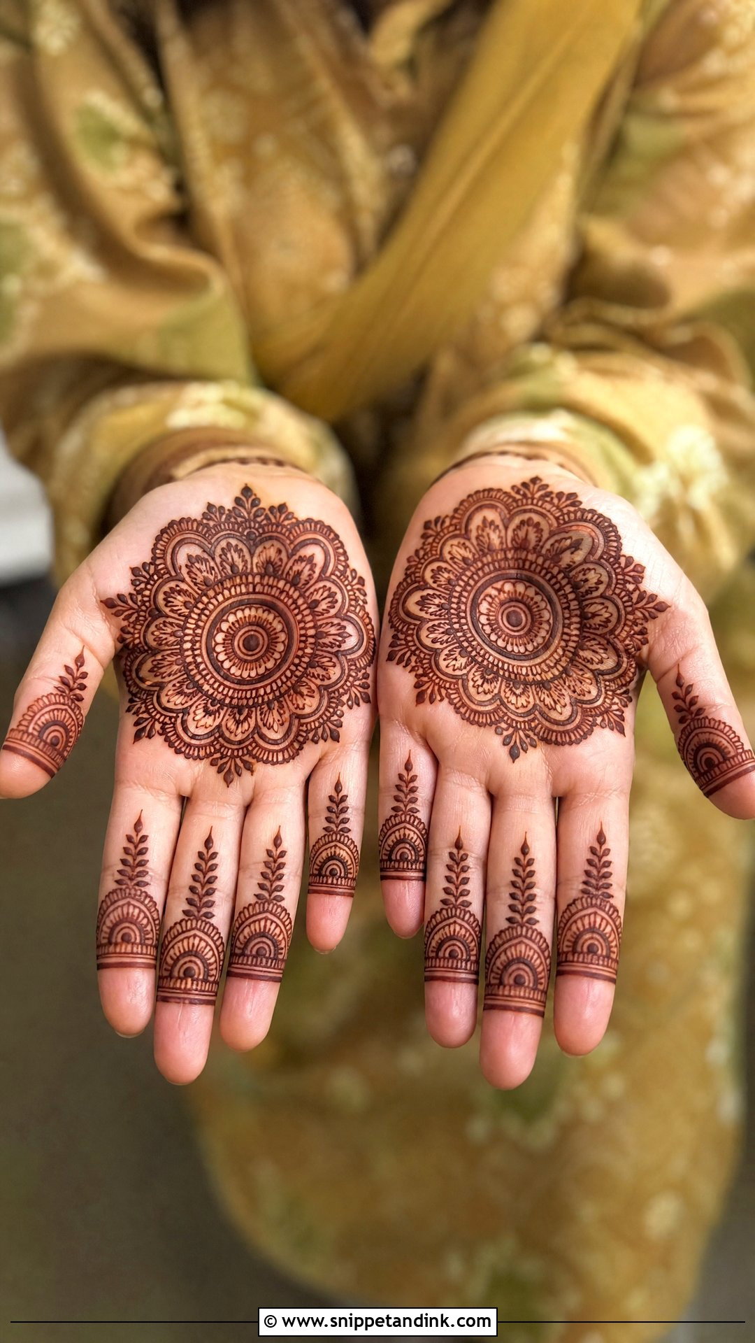 Mandala Palm Mehndi Design - Snippet and Ink - 35 Palm Mehndi Design Ideas
