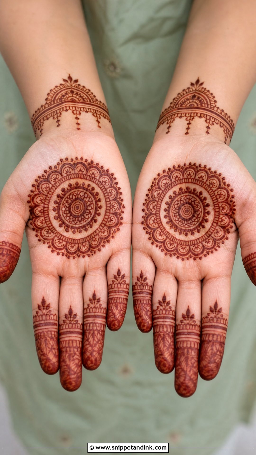 Mandala Palm Mehndi Design - Snippet and Ink - 35 Unique Mehndi Designs