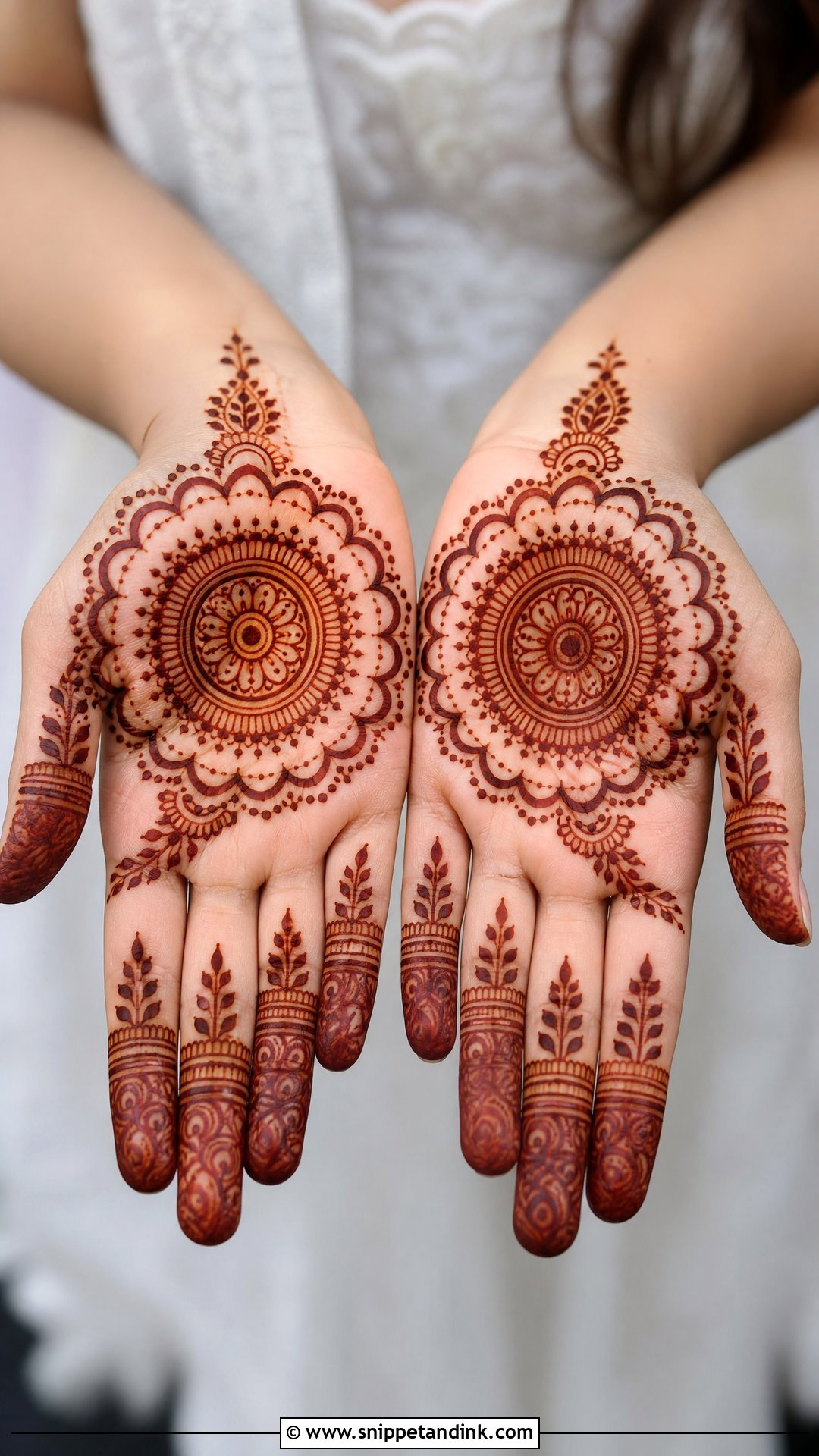 Mandala Palm Mehndi Design - Snippet and Ink - 30 Beautiful Palm Mehndi Design Ideas