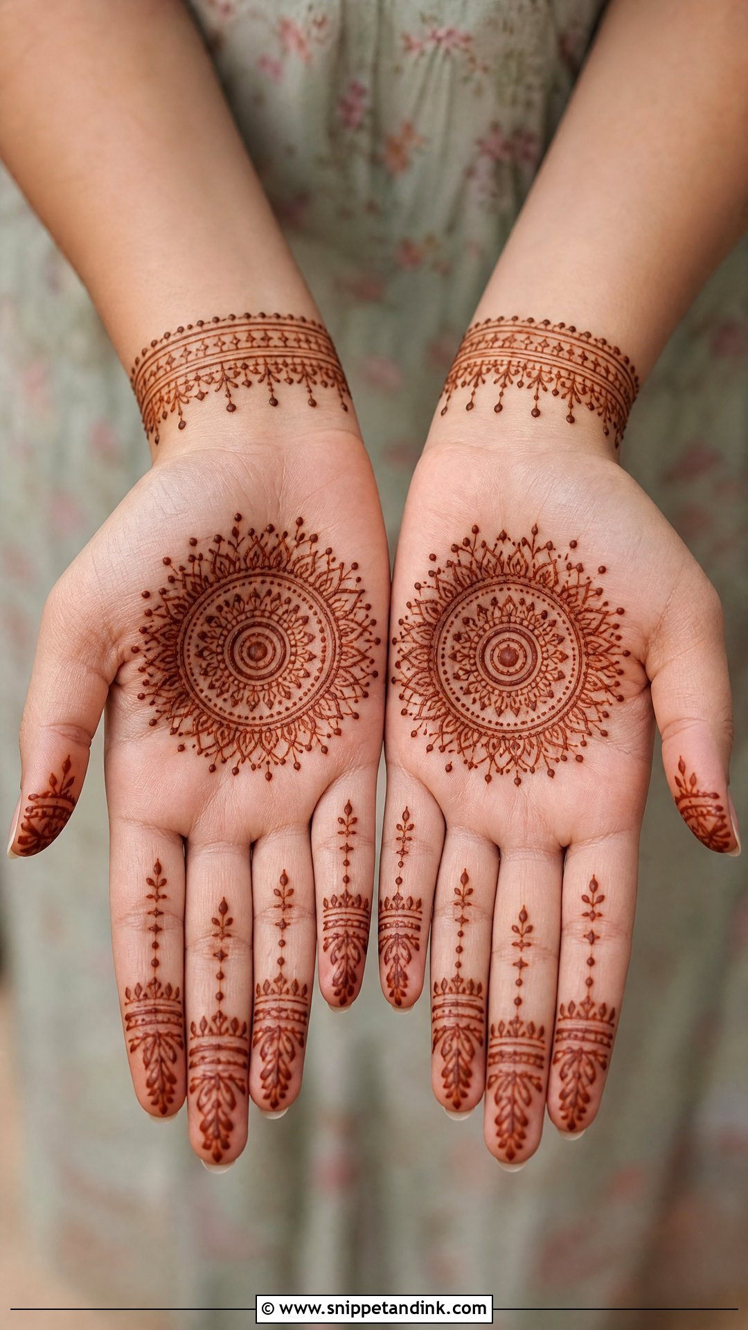 Mandala Rakhi Mehndi Design - Snippet and Ink - 30 Rakhi Mehndi Designs