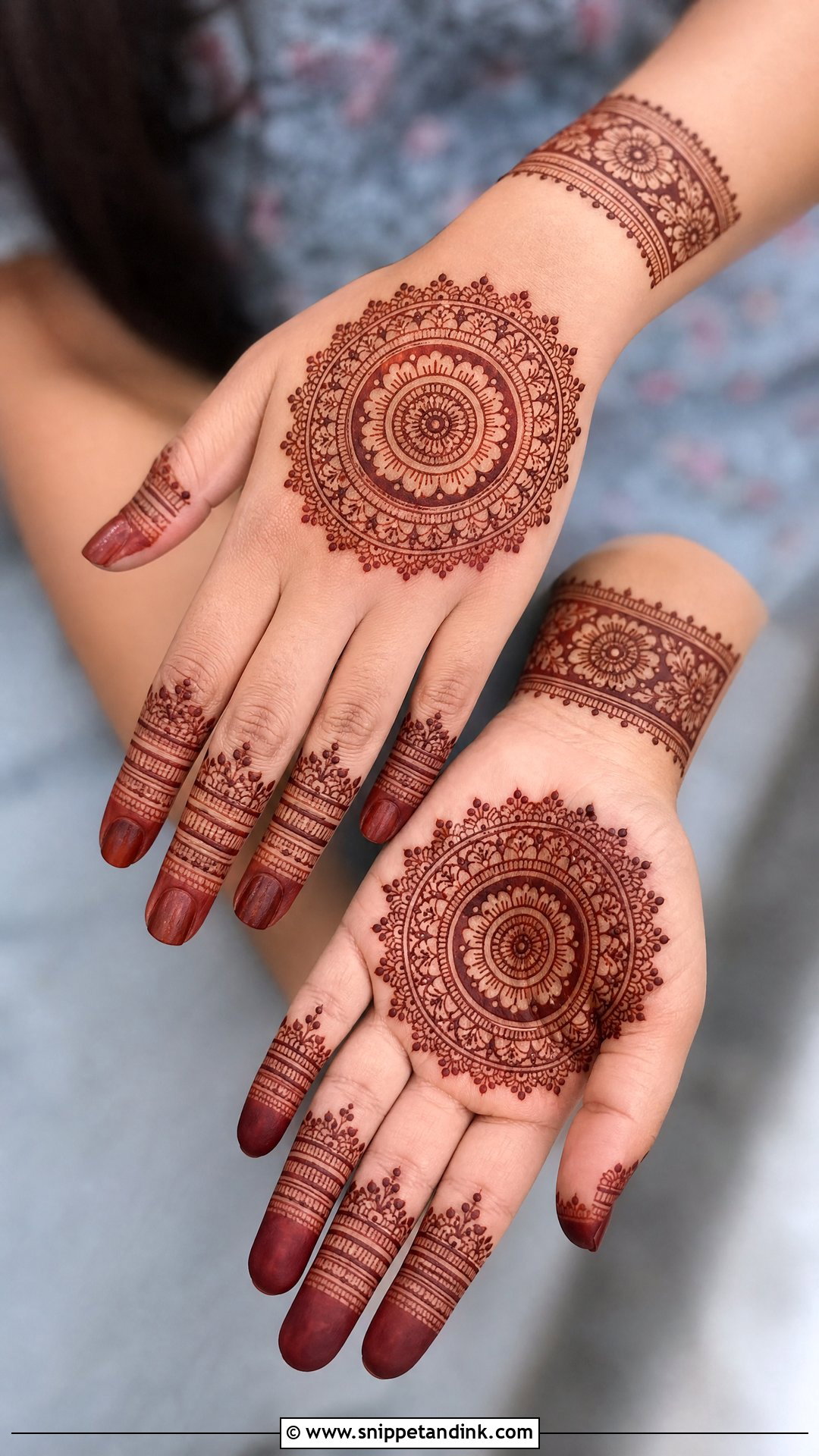 Mandala Sister Wedding Mehndi Design - Snippet and Ink - 25 Sister Wedding Mehndi Design Ideas