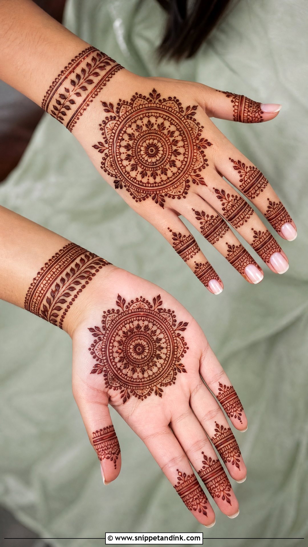Mandala Sister Wedding Mehndi Design - Snippet and Ink - 20 Sister Wedding Mehndi Designs