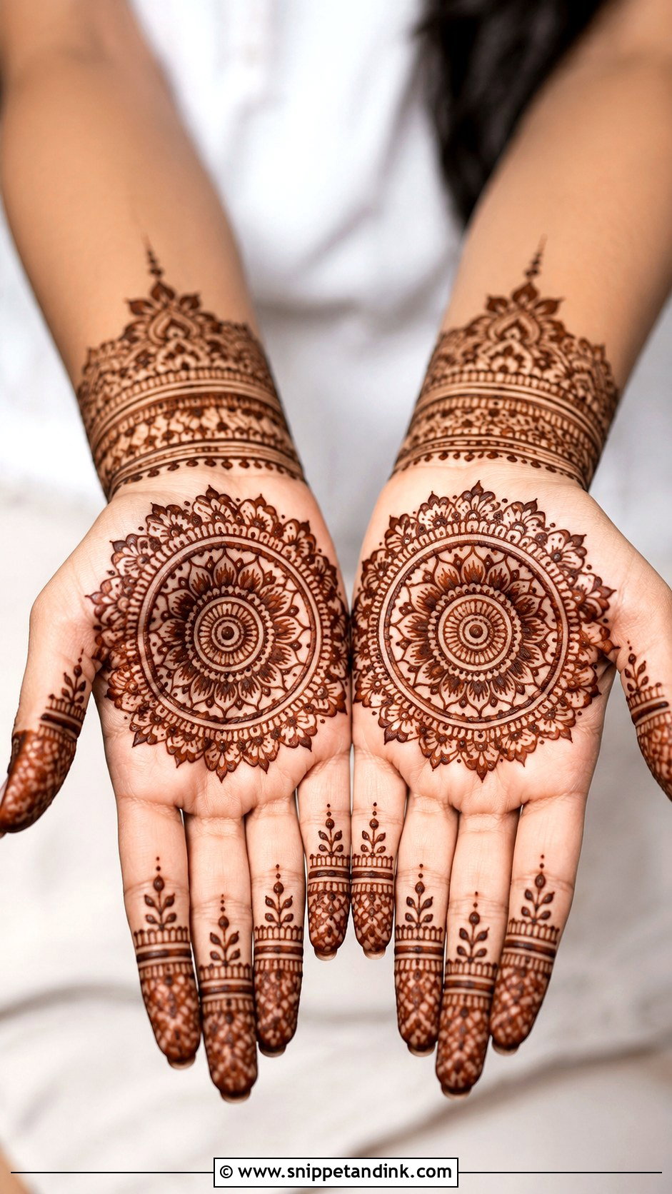 Mandala Tikki Mehndi Design - Snippet and Ink - 35 Tikki Mehndi Design Ideas