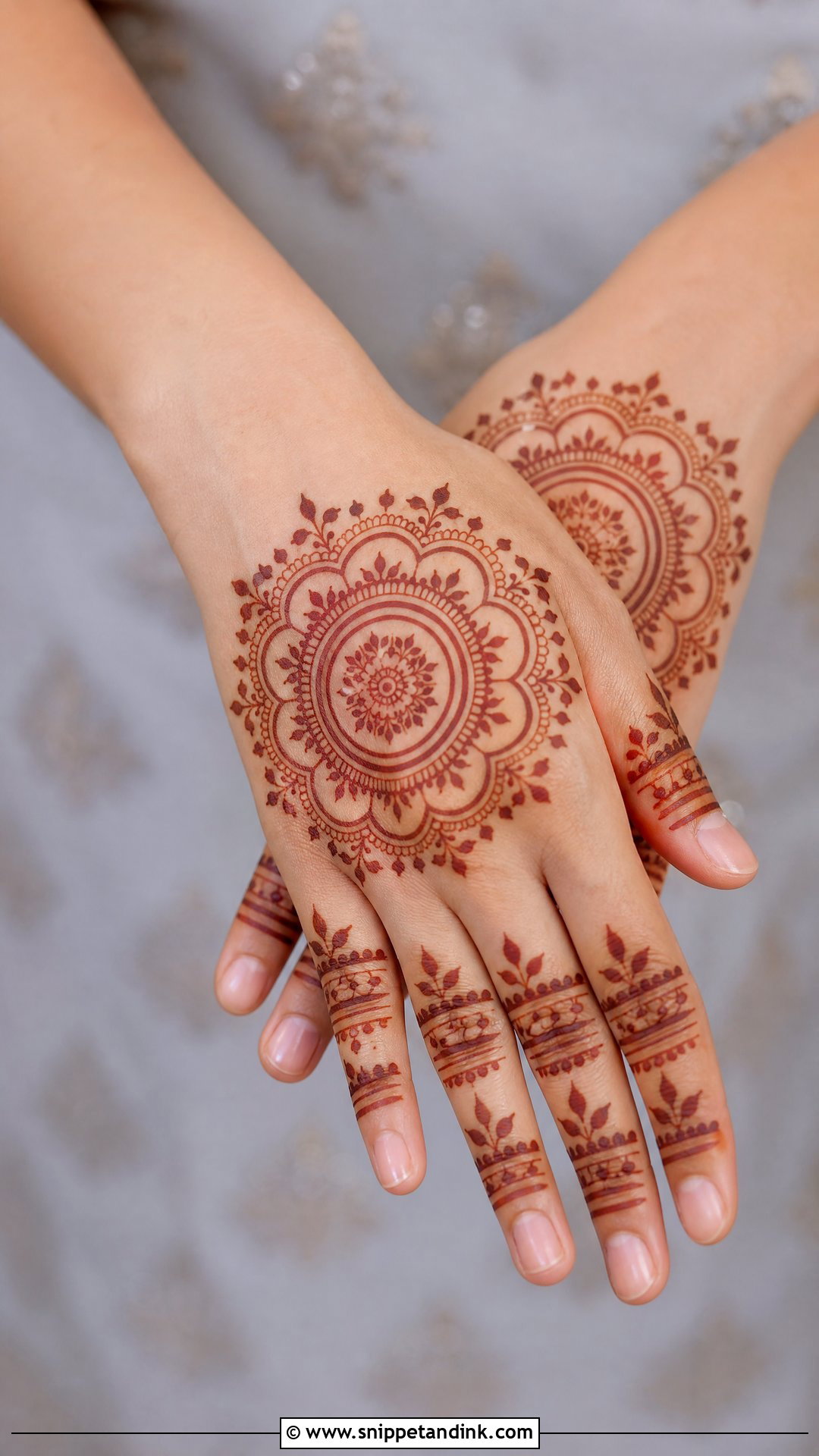 Mandala Upper Hand Mehndi Design - Snippet and Ink - 25 Upper Hand Mehndi Designs