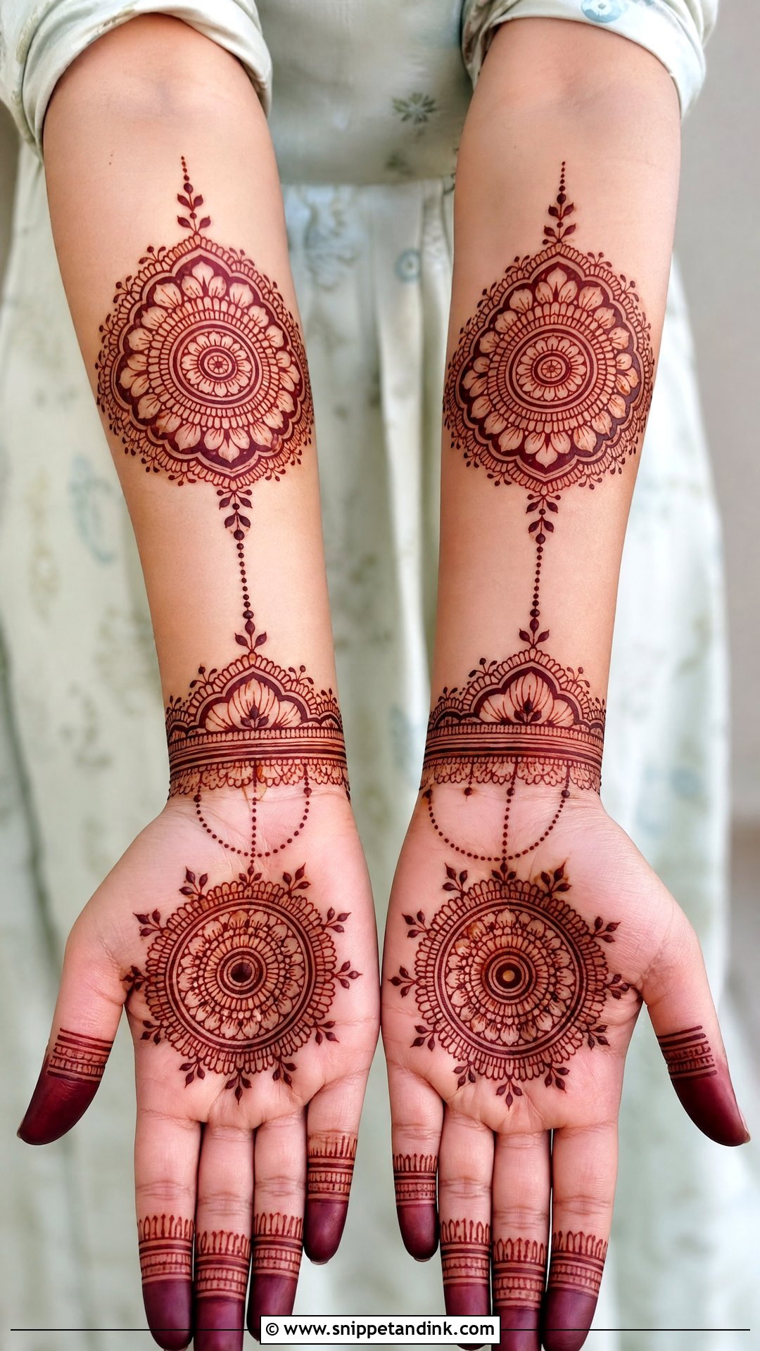 Mandala Wrist Mehndi Design - Snippet and Ink - 30 Wrist Mehndi Designs