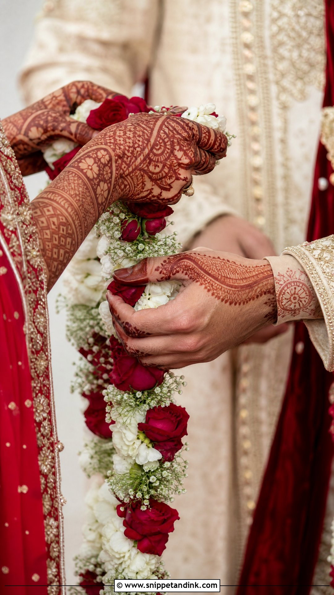 Mandap Varmala Mehndi Design - Snippet and Ink - 20 Varmala Mehndi Design Ideas
