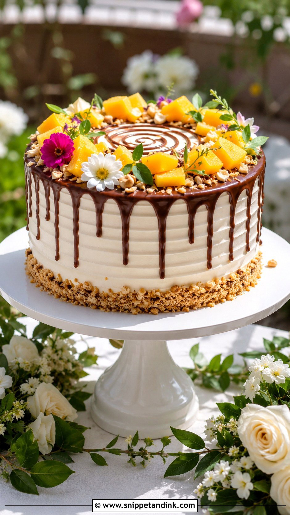 Mango Bravo Garden Wedding Cake - Snippet and Ink - 20 Mango Bravo Cake Ideas for Wedding