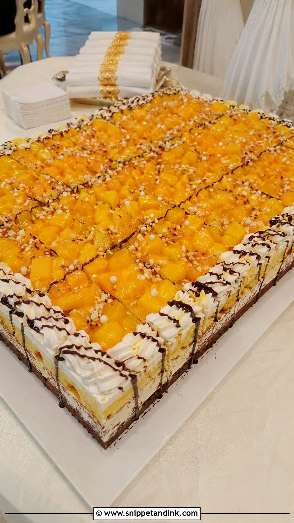 Mango Bravo Sheet Cake - Snippet and Ink - 20 Mango Bravo Cake Ideas for Wedding