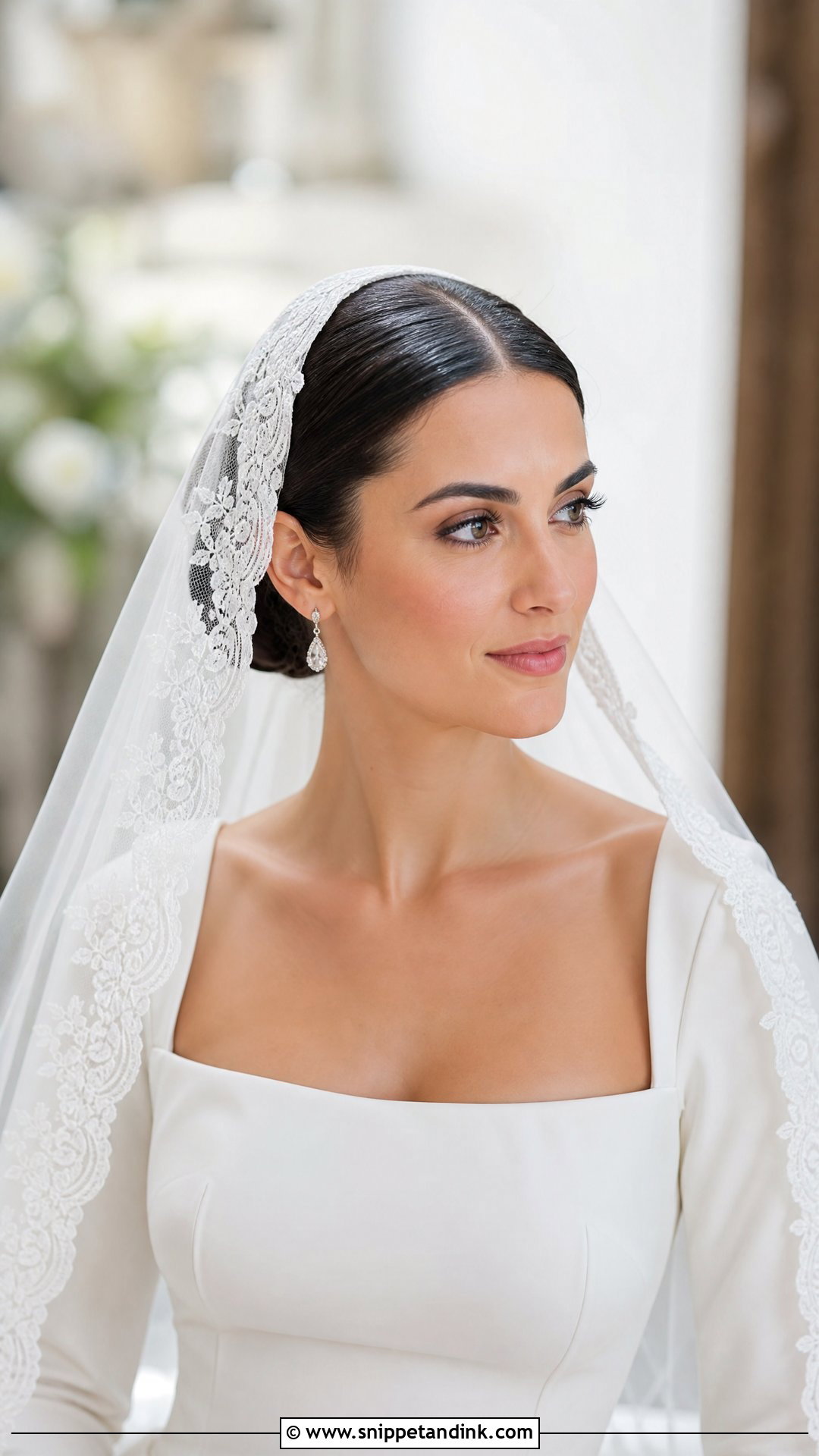 Mantilla Veil - Snippet and Ink - 30 Hair Accessories for Wedding