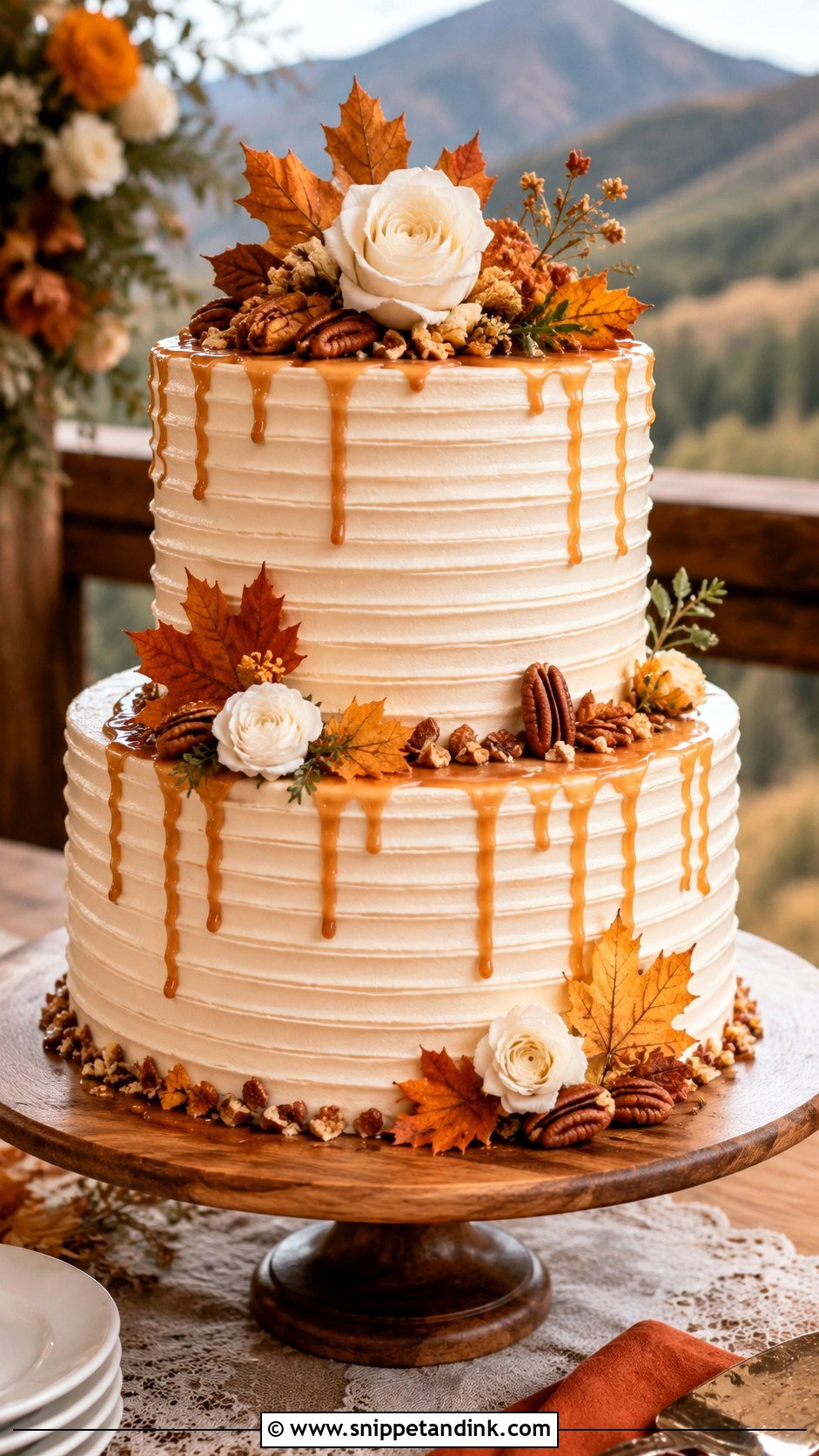 Maple Wedding Cake - Snippet and Ink - 20 Wedding Cakes for Fall