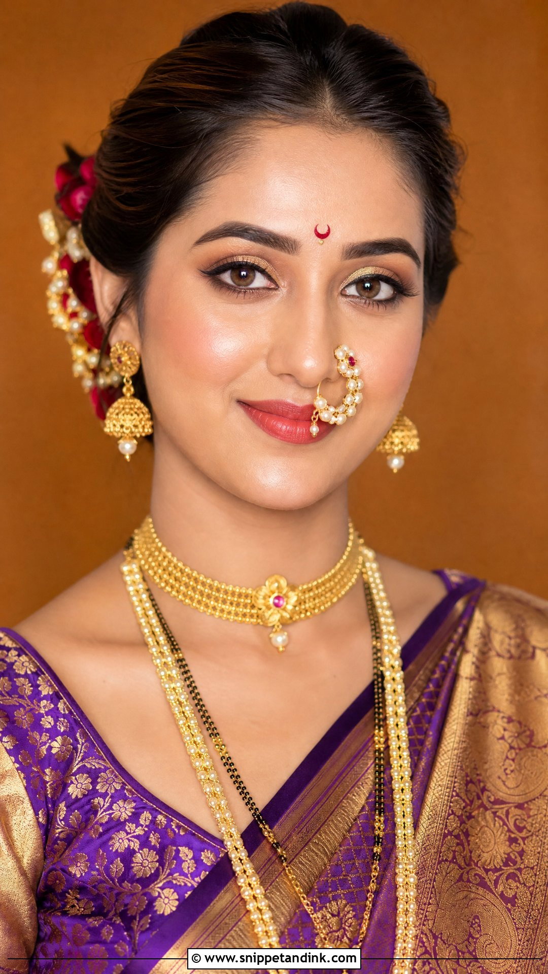 Marathi Bridal Makeup - Snippet and Ink - 20 Indian Bridal Makeup Looks