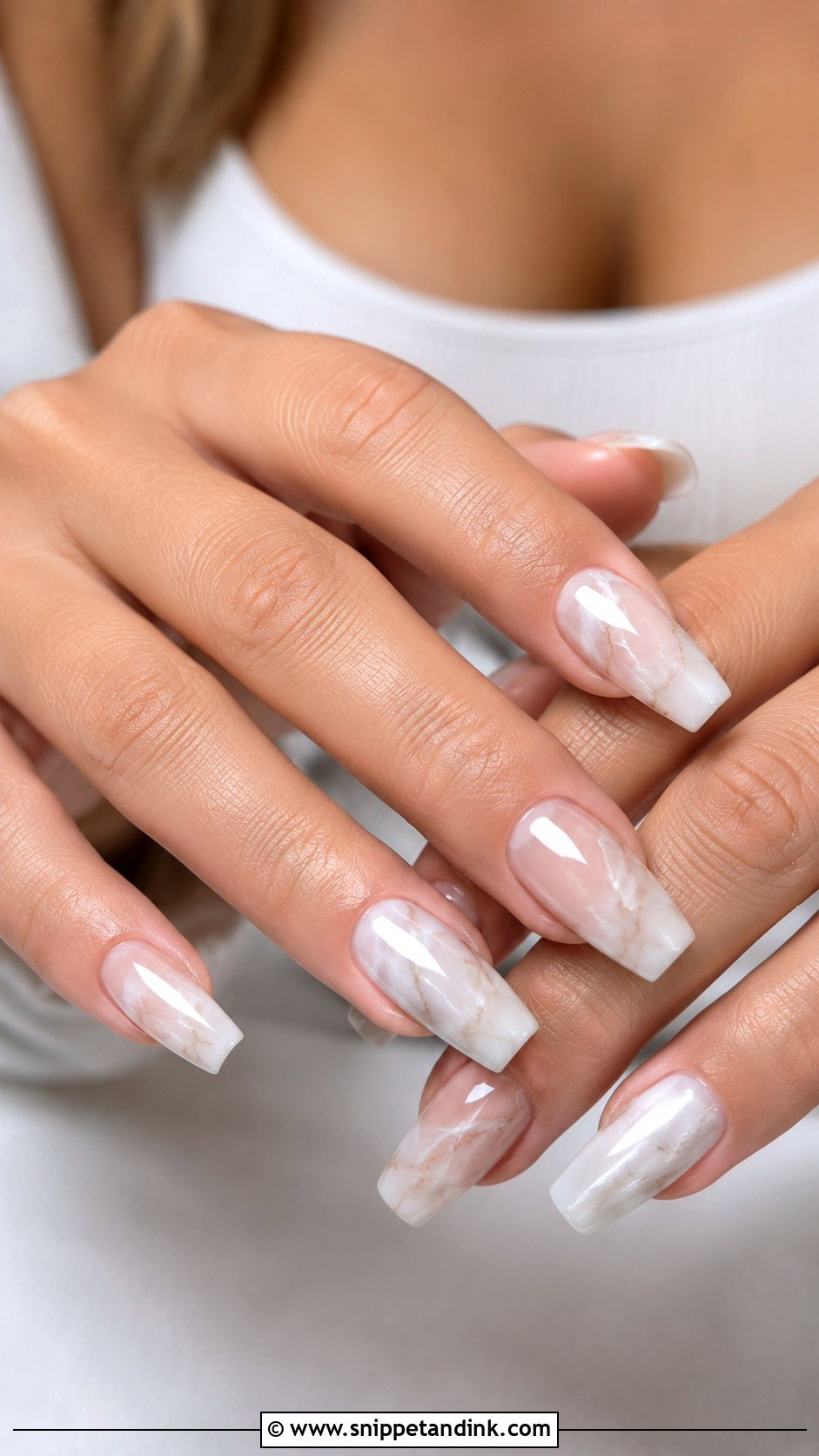 Marble Chrome Wedding Nails - Snippet and Ink - 20 Chrome Wedding Nails for Bride