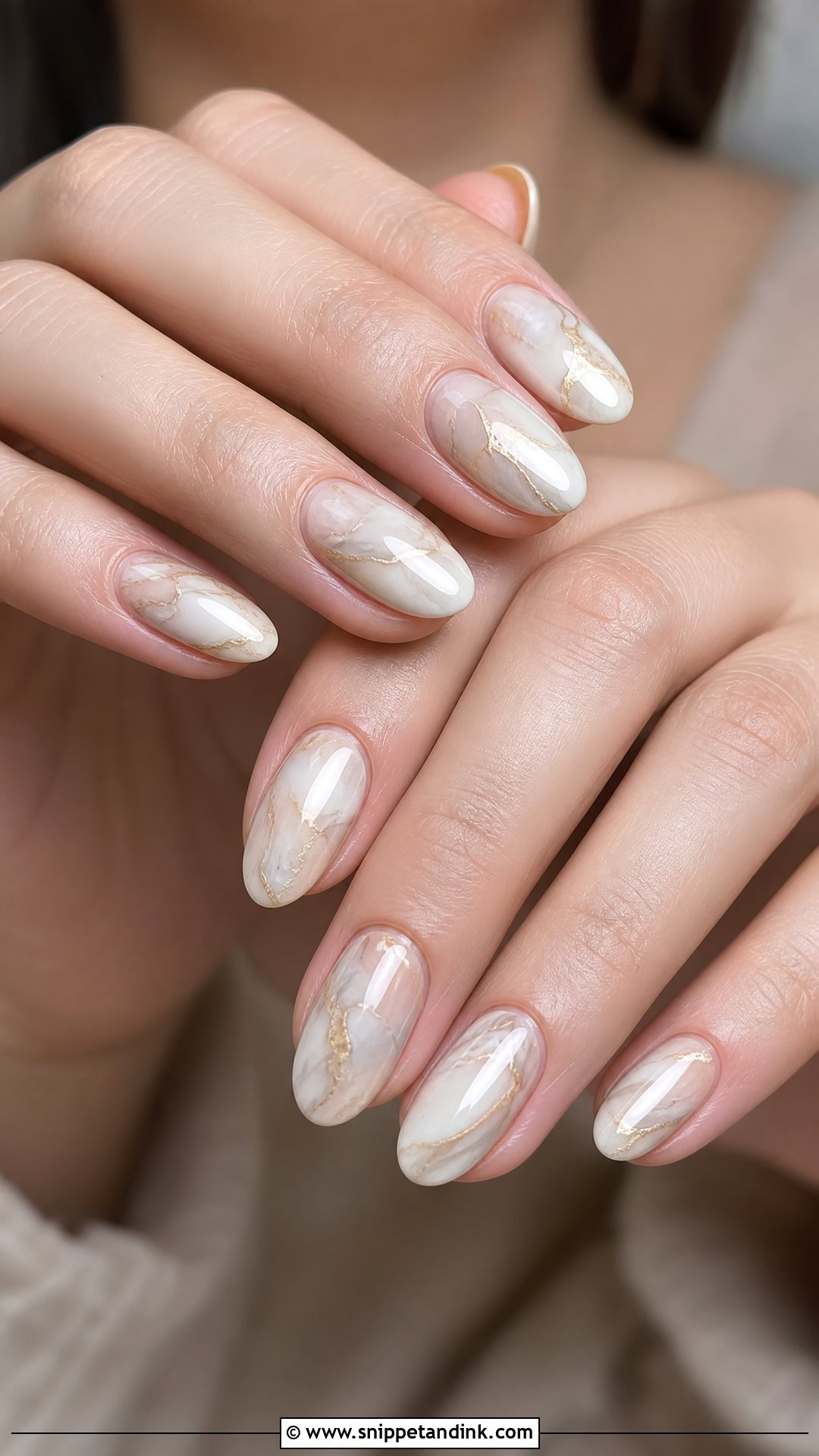 Marble Engagement Nails - Snippet and Ink - 35 Engagement Nails Ideas