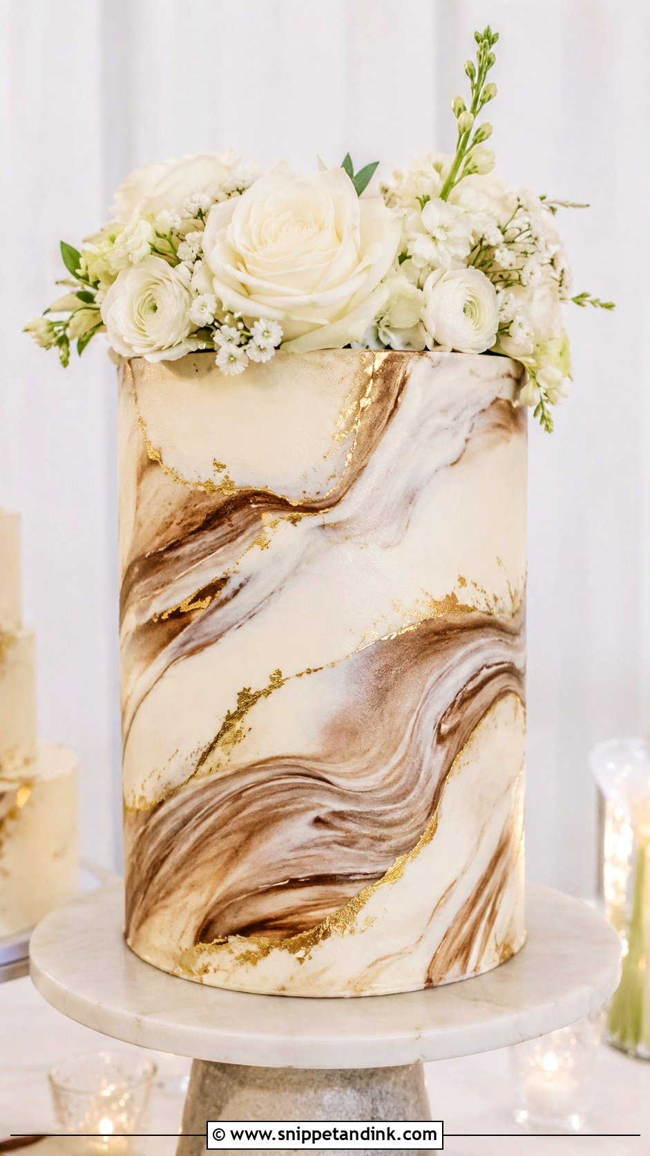 Marble Sponge Wedding Cake - Snippet and Ink - 25 Sponge Cake Wedding Cakes