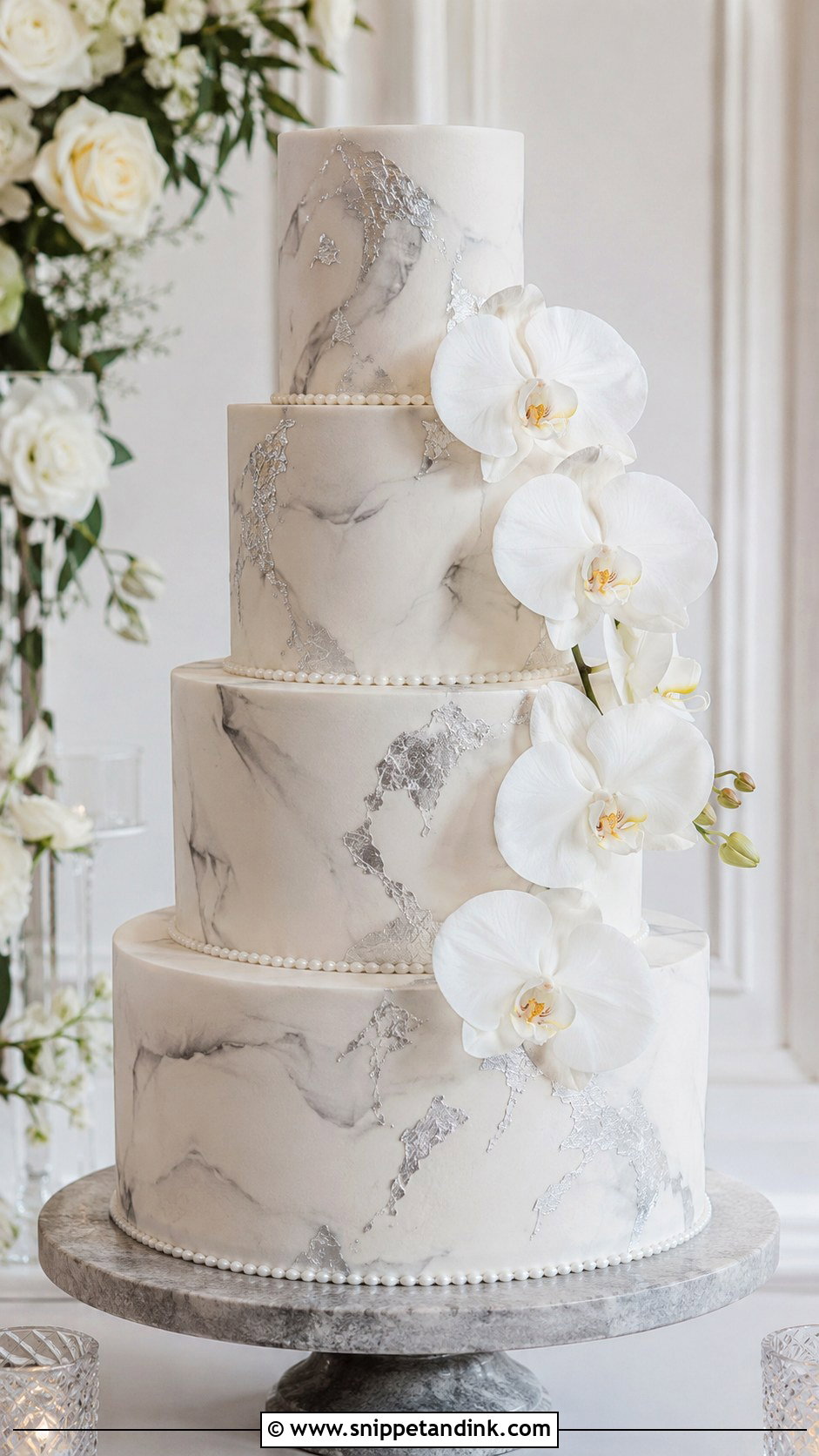 Marble Wedding Cake - Snippet and Ink - 20 Elaborate Cakes for Wedding