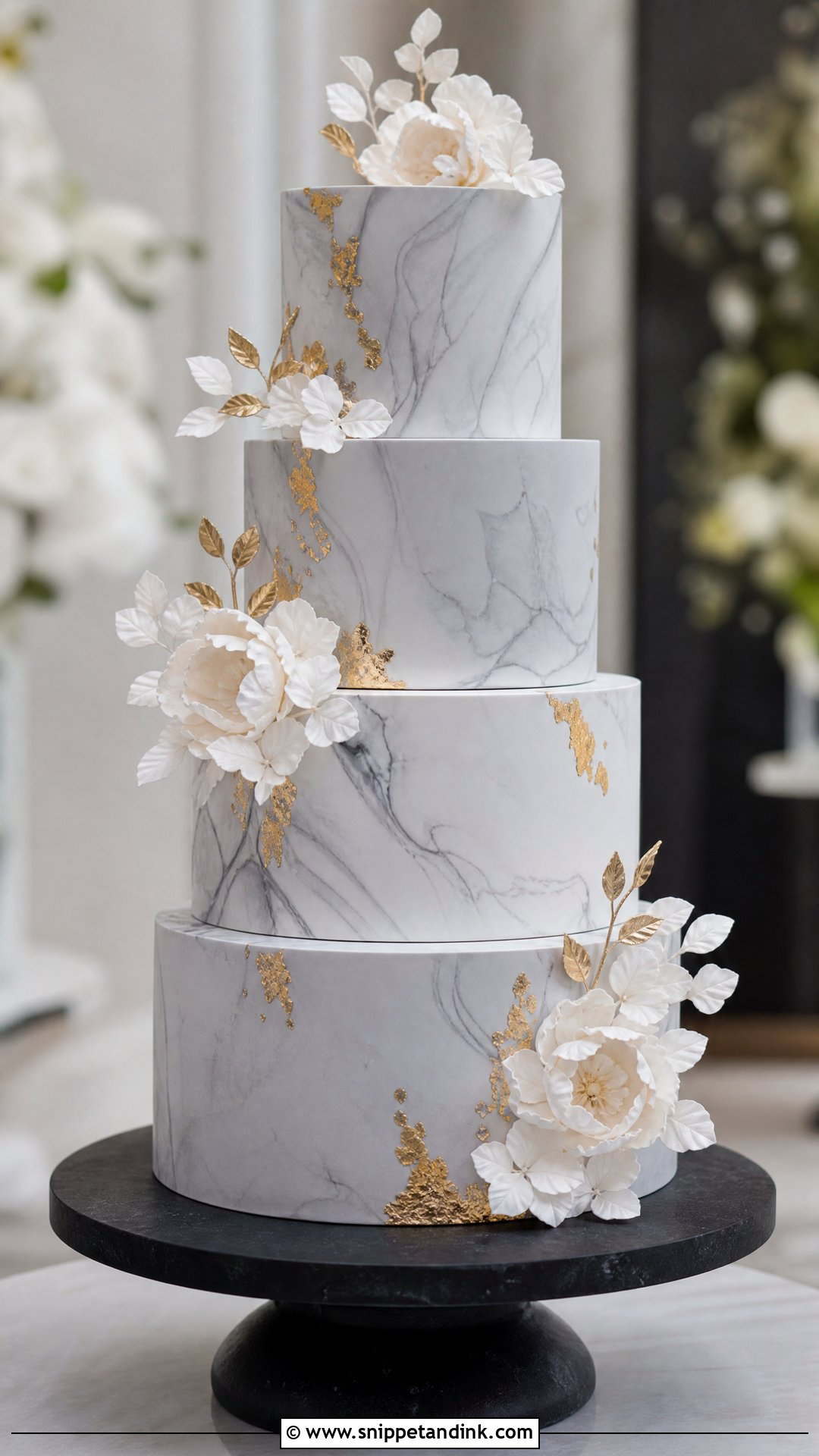 Marble Wedding Cake - Snippet and Ink - 35 Wedding Cakes
