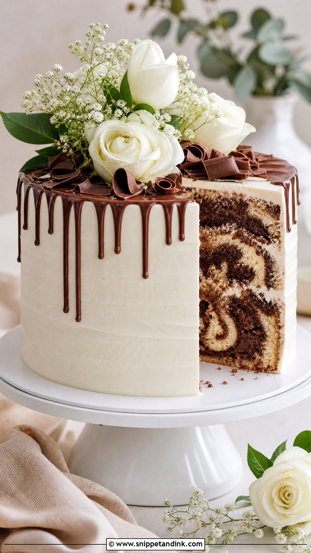Marble Wedding Cake Recipe - Snippet and Ink - 20 Wedding Cake Recipe