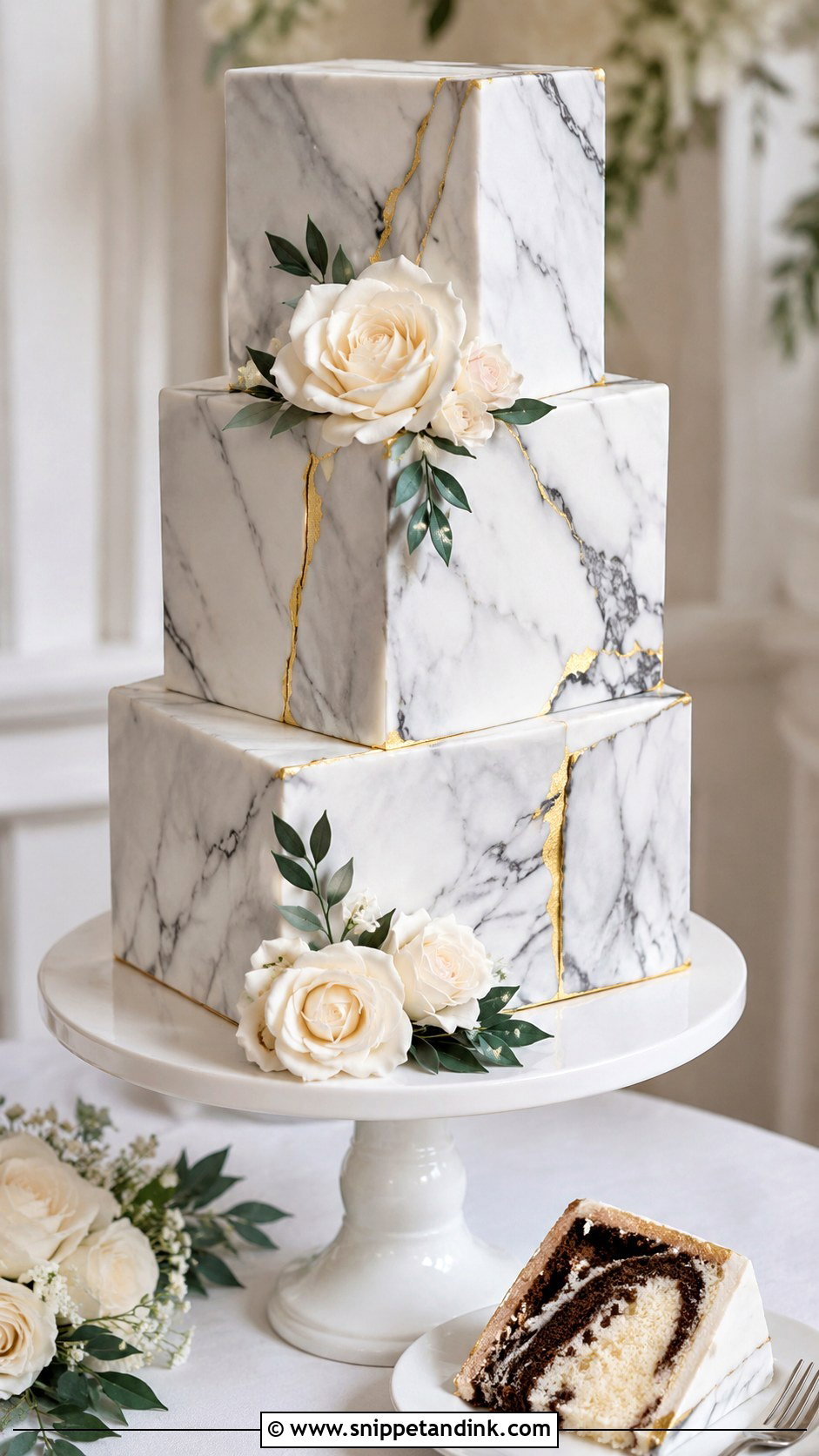 Marble Wedding Cake With Fondant - Snippet and Ink - 20 Marble Wedding Cake Recipe