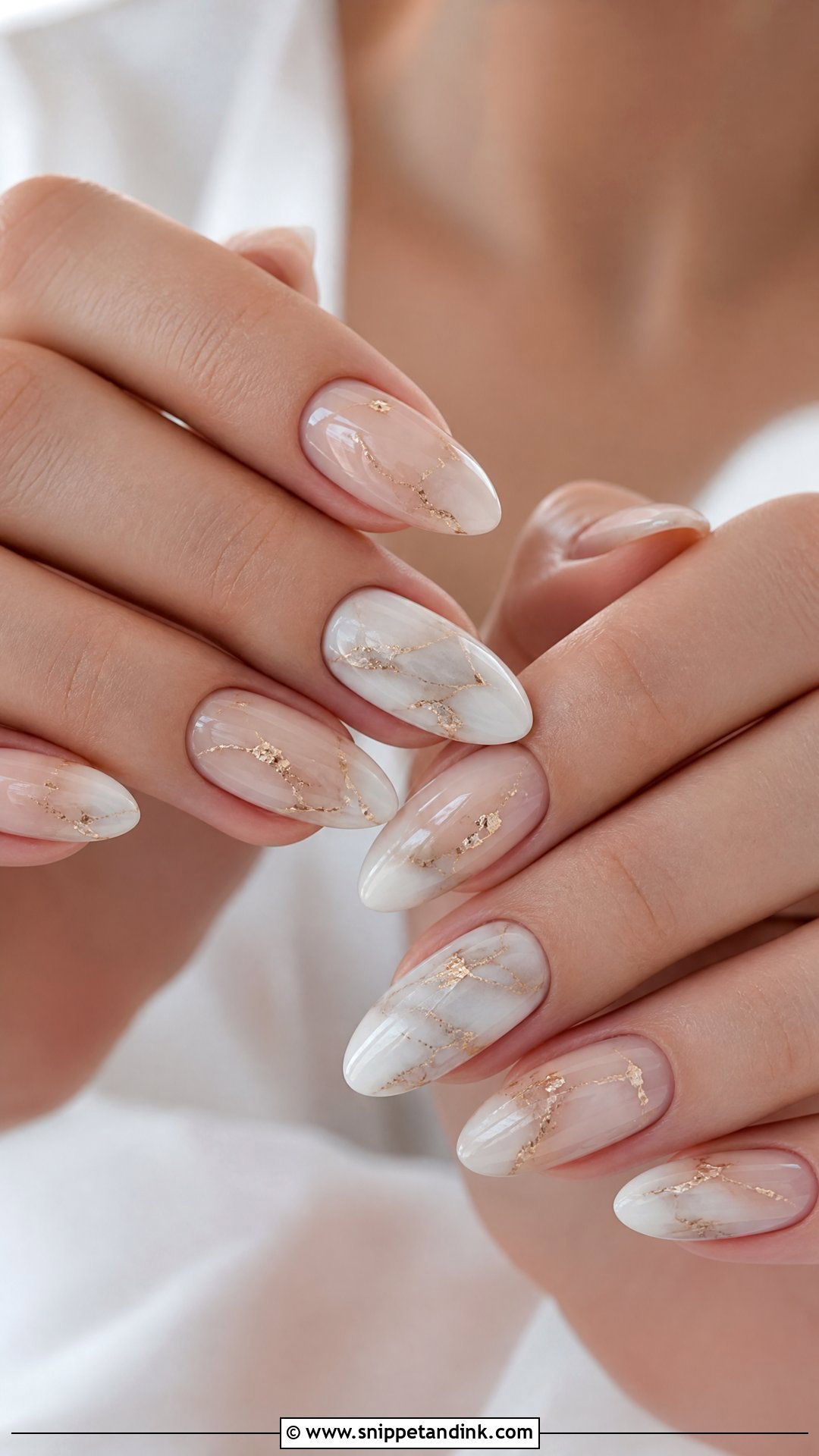 Marble Wedding Nails - Snippet and Ink - 25 Classy Wedding Nails