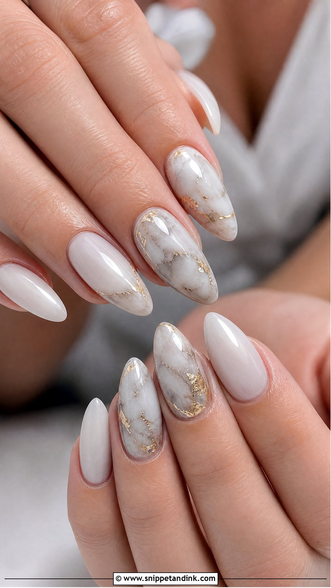 Marble Wedding Nails - Snippet and Ink - 25 Nail Designs for Wedding