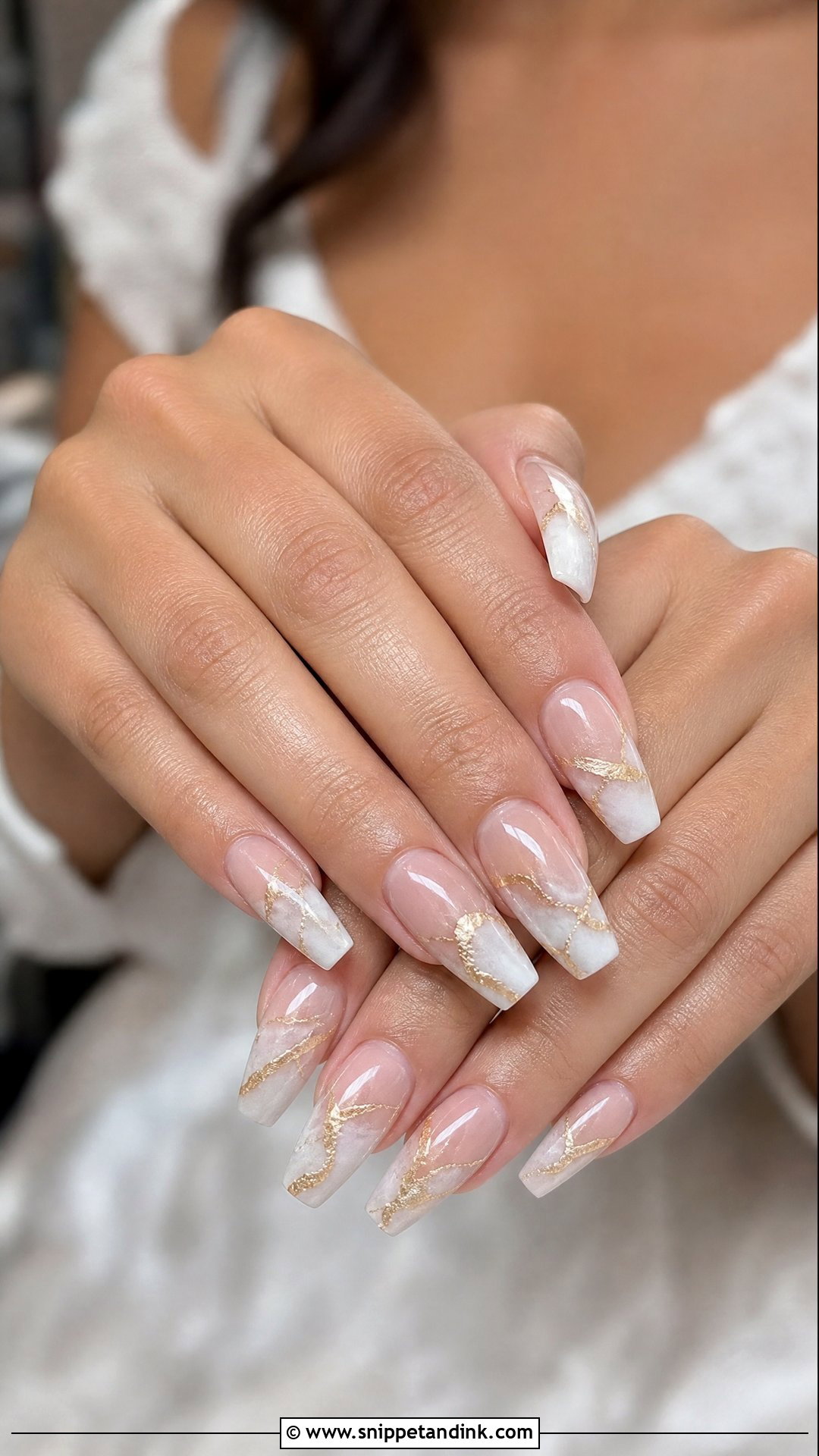 Marble Wedding Nails - Snippet and Ink - 25 Nail Ideas for Wedding