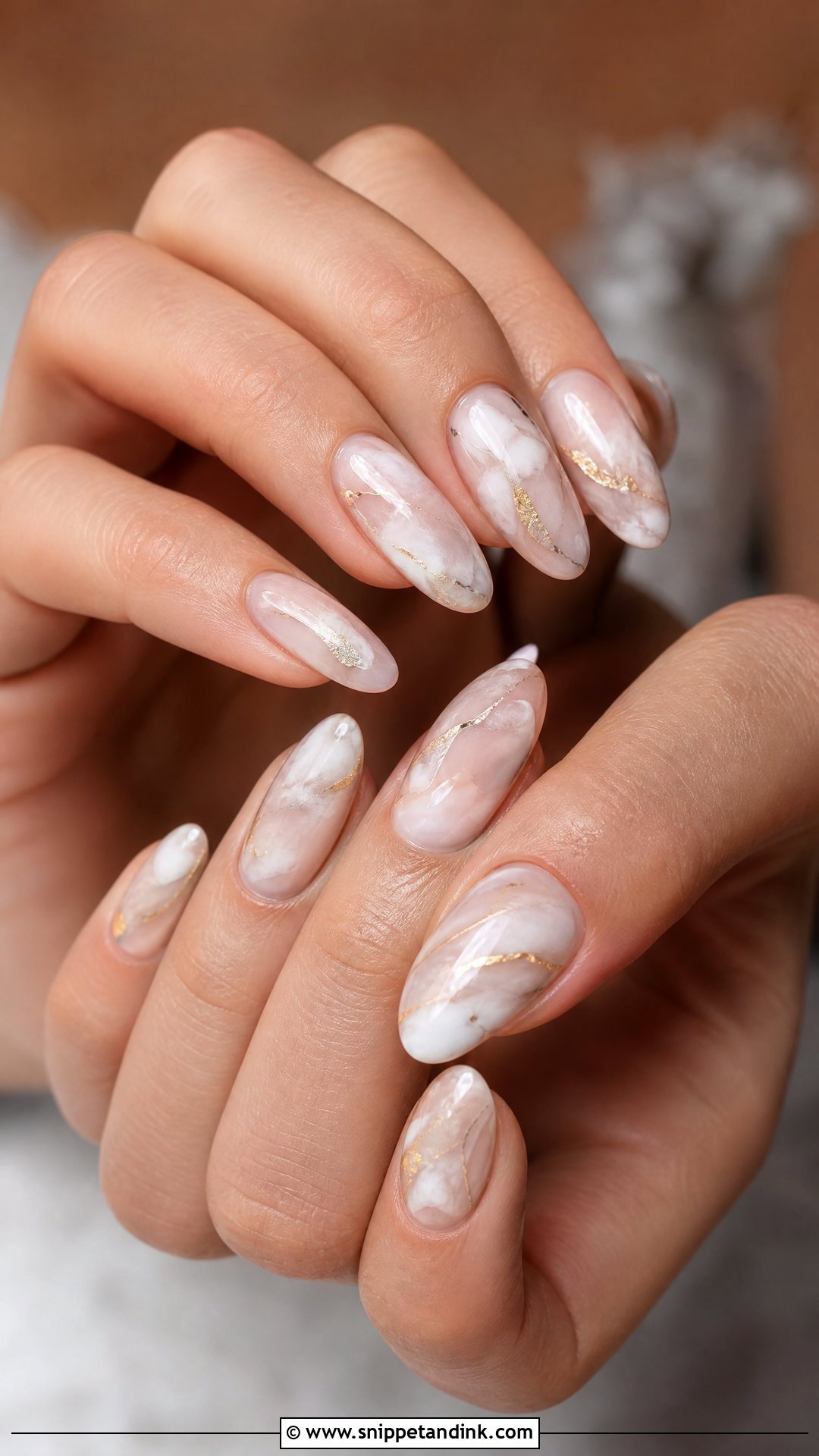 Marble Wedding Nails - Snippet and Ink - 35 Wedding Nails for Bride
