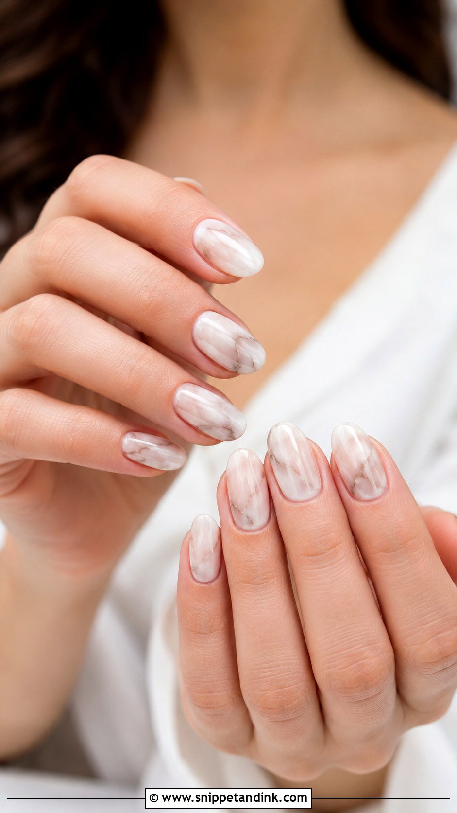 Marble Wedding Nails - Snippet and Ink - 20 Classy Wedding Nails Design