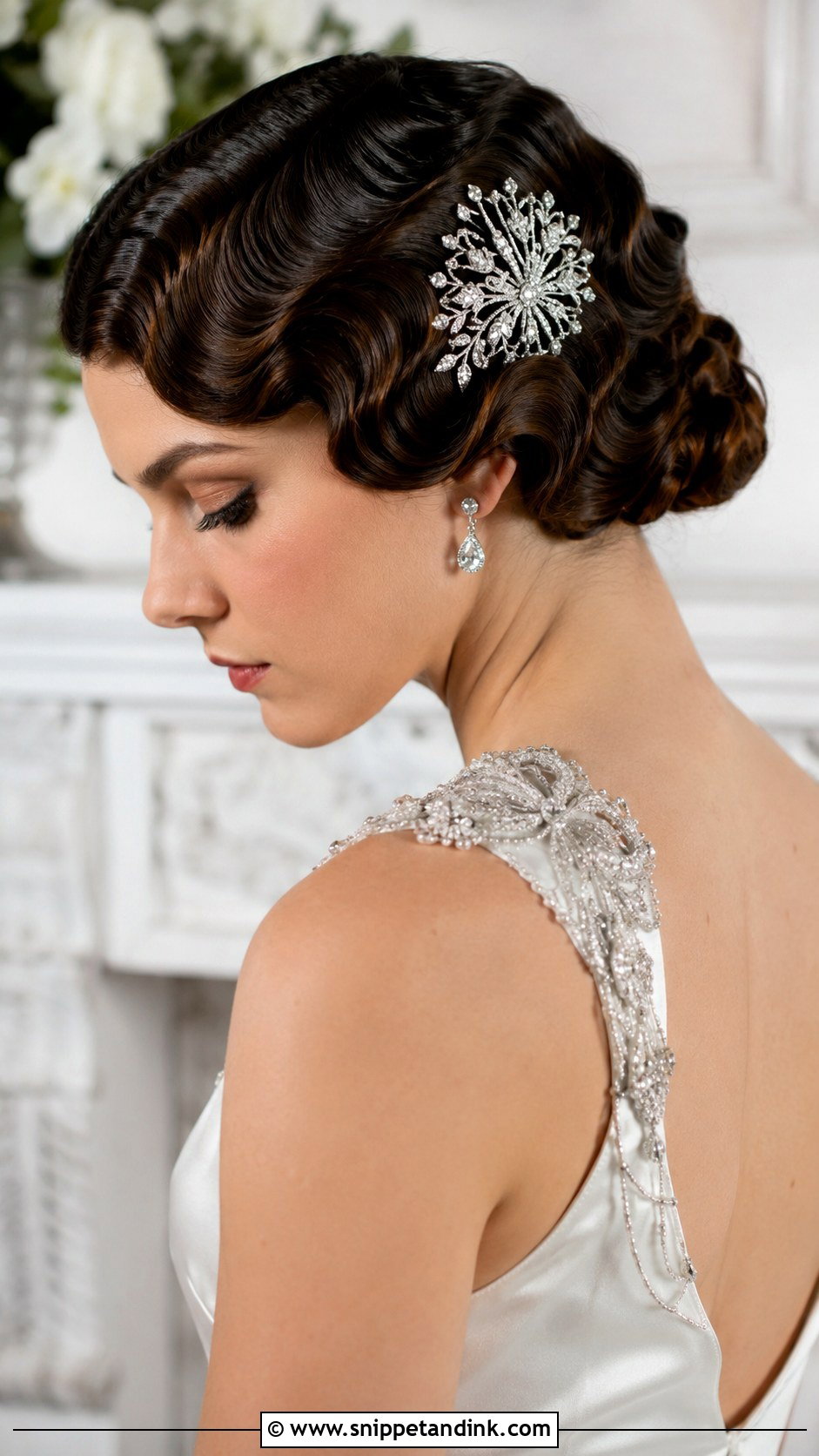Marcel Finger Waves - Snippet and Ink - 20 50s Wedding Hair Ideas