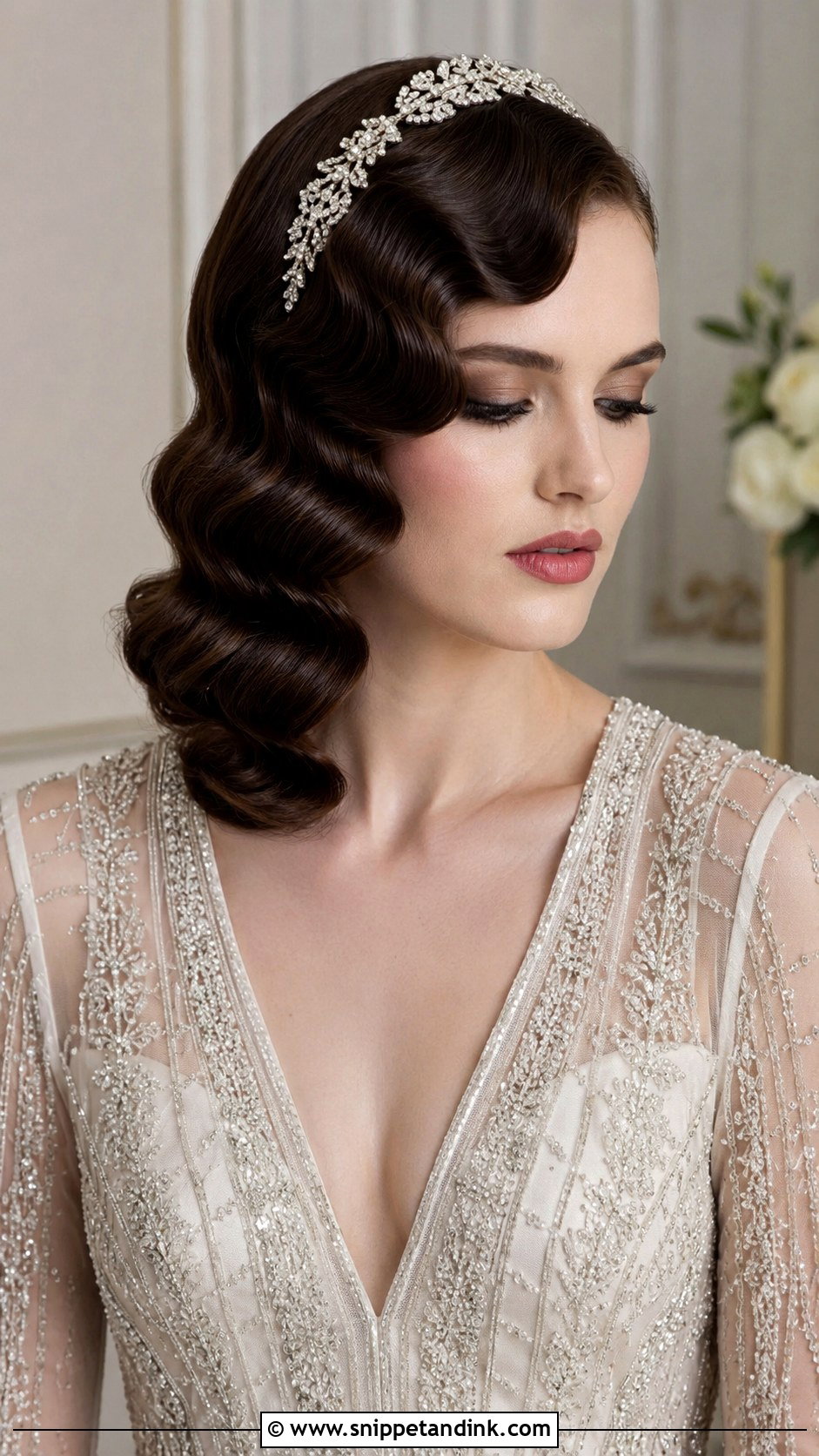 Marcel Waves Bridal Hairstyle - Snippet and Ink - 25 Vintage Wedding Hairstyles