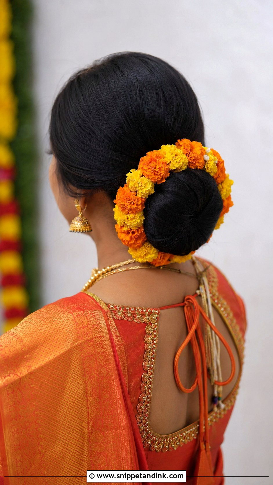 Marigold Flowers for Wedding Hair - Snippet and Ink - 20 Indian Bridal Flowers for Hair