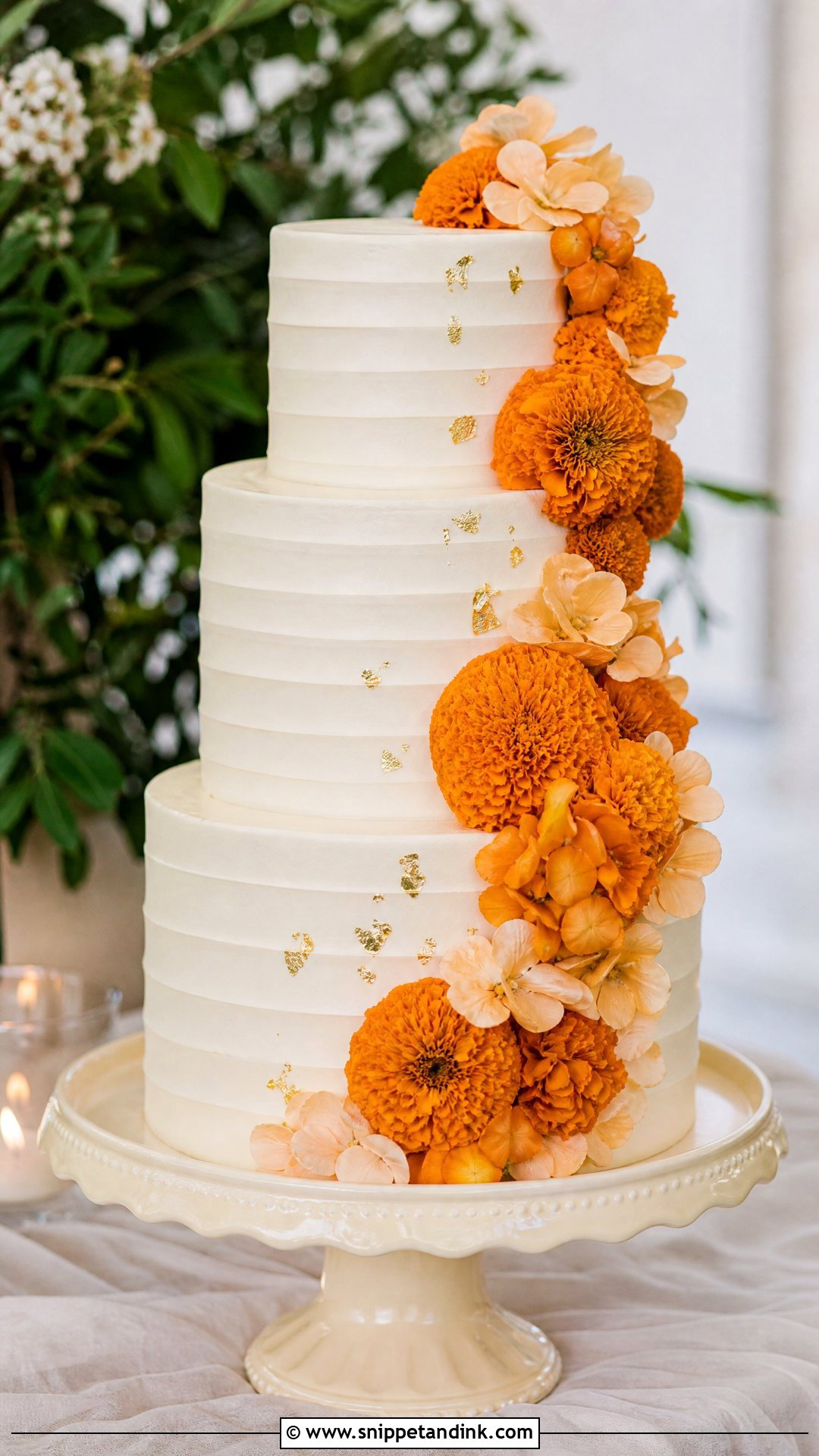 Marigold Mexican Wedding Cake - Snippet and Ink - 20 Mexican Wedding Cakes