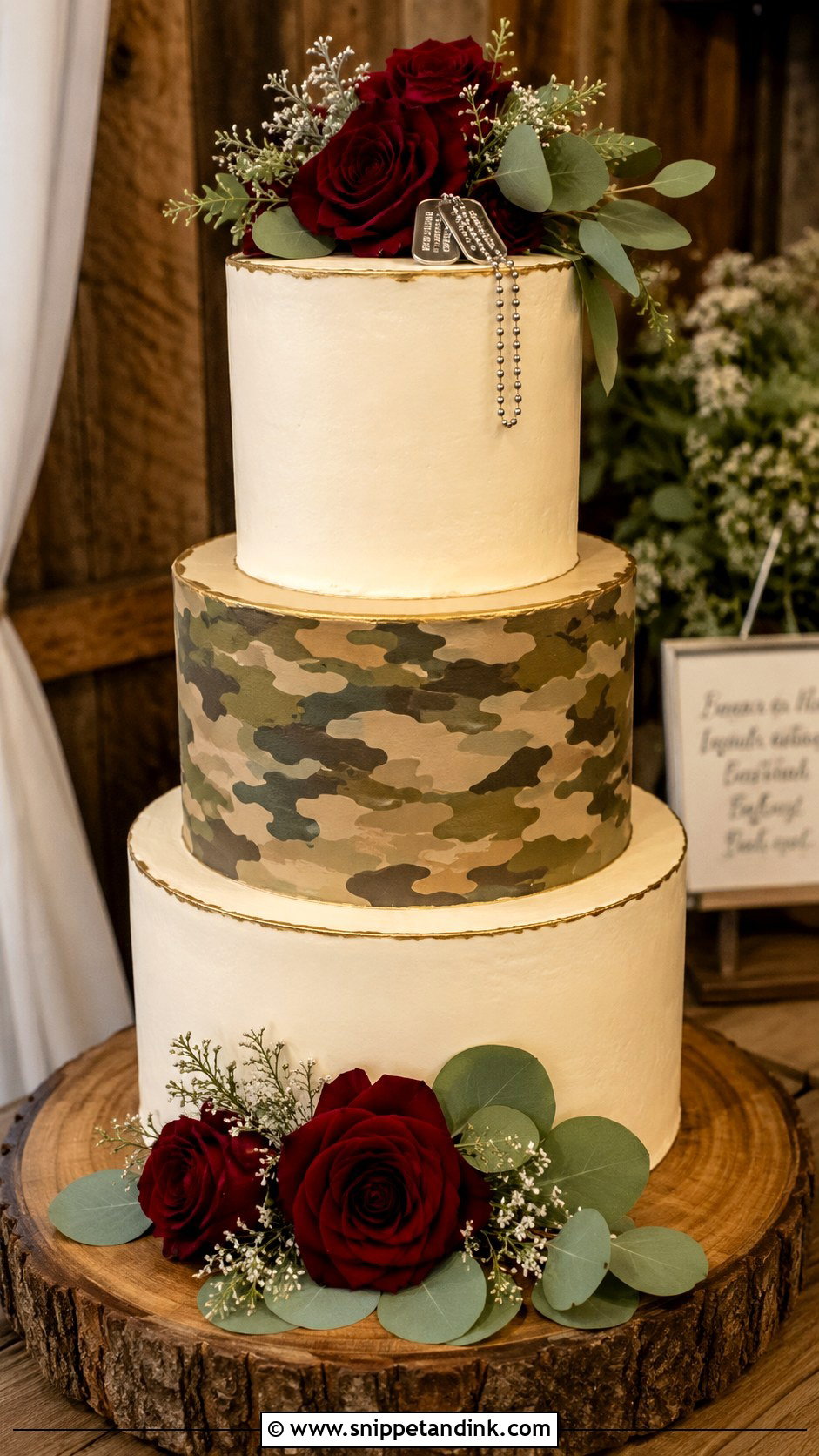 Marine Corps Wedding Cake With Camouflage - Snippet and Ink - 25 Marine Corps Wedding Cake Ideas
