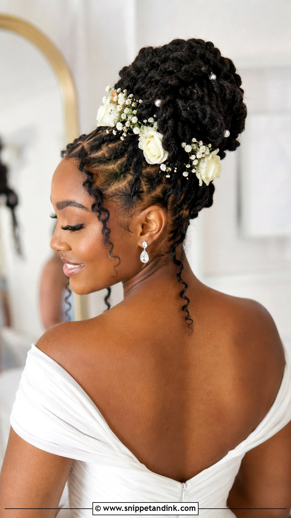 Marley Twist Updo - Snippet and Ink - 25 Afro Wedding Hairstyles