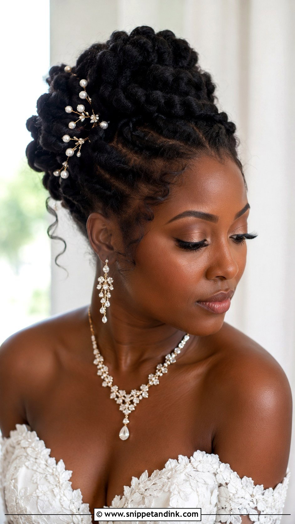 Marley Twist Updo for Wedding - Snippet and Ink - 20 Natural Hairstyles for Wedding
