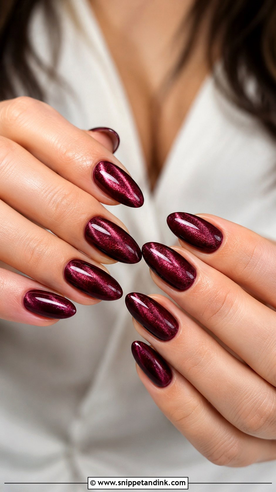 Maroon Velvet Wedding Nails - Snippet and Ink - 20 Maroon Wedding Nails for Bride