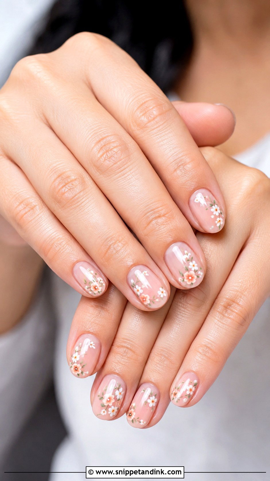 Marriage Floral Nails - Snippet and Ink - 20 Nail Art Designs for Marriage