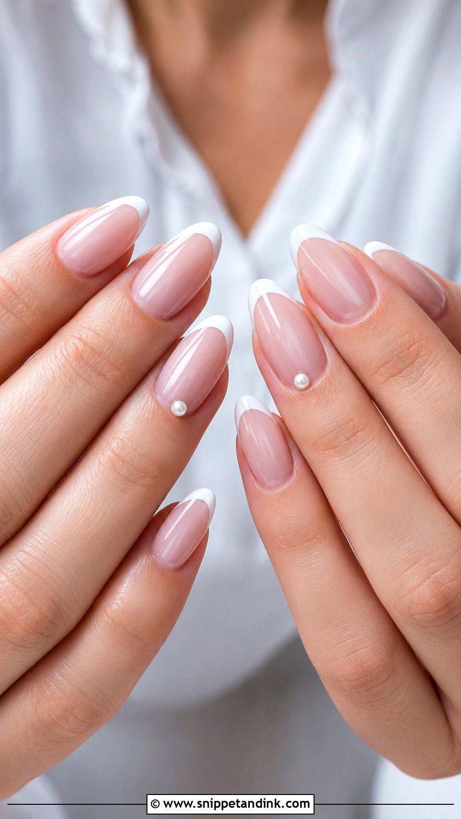 Marriage French Tip Nails - Snippet and Ink - 20 Nail Art Designs for Marriage