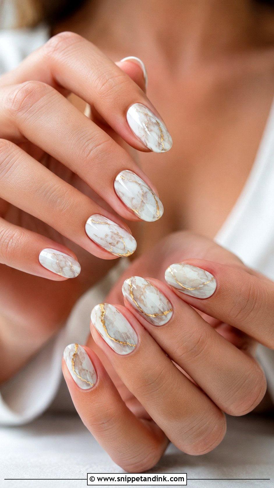 Marriage Marble Nails - Snippet and Ink - 20 Nail Art Designs for Marriage