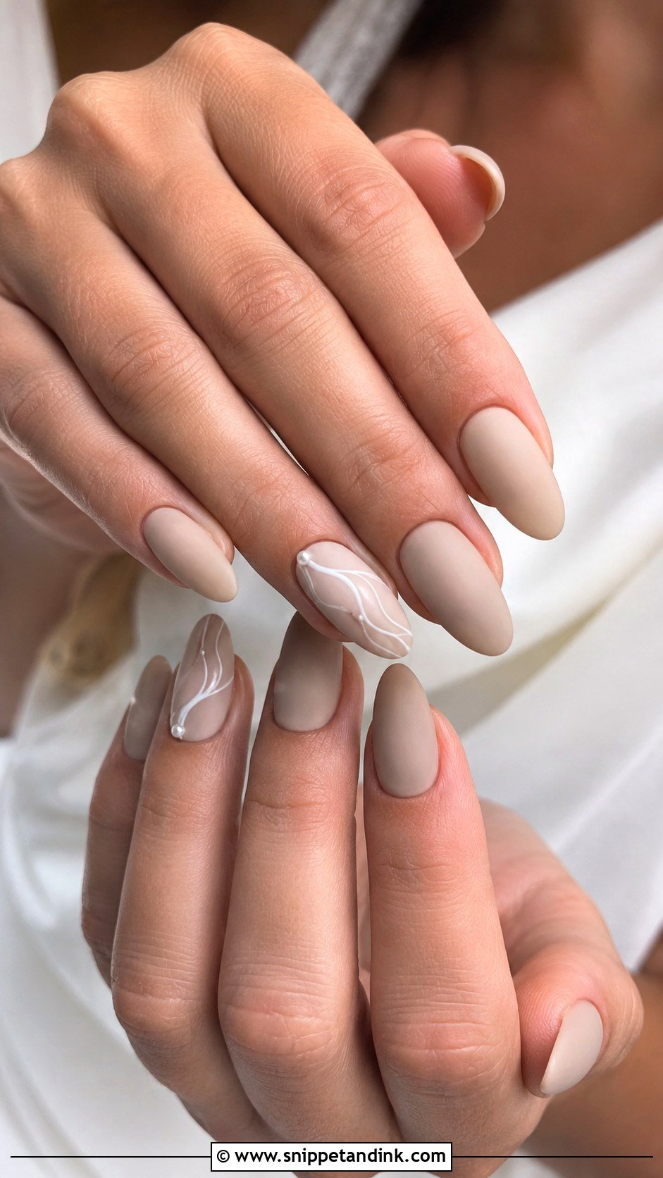 Marriage Matte Nude Nails - Snippet and Ink - 20 Nail Art Designs for Marriage