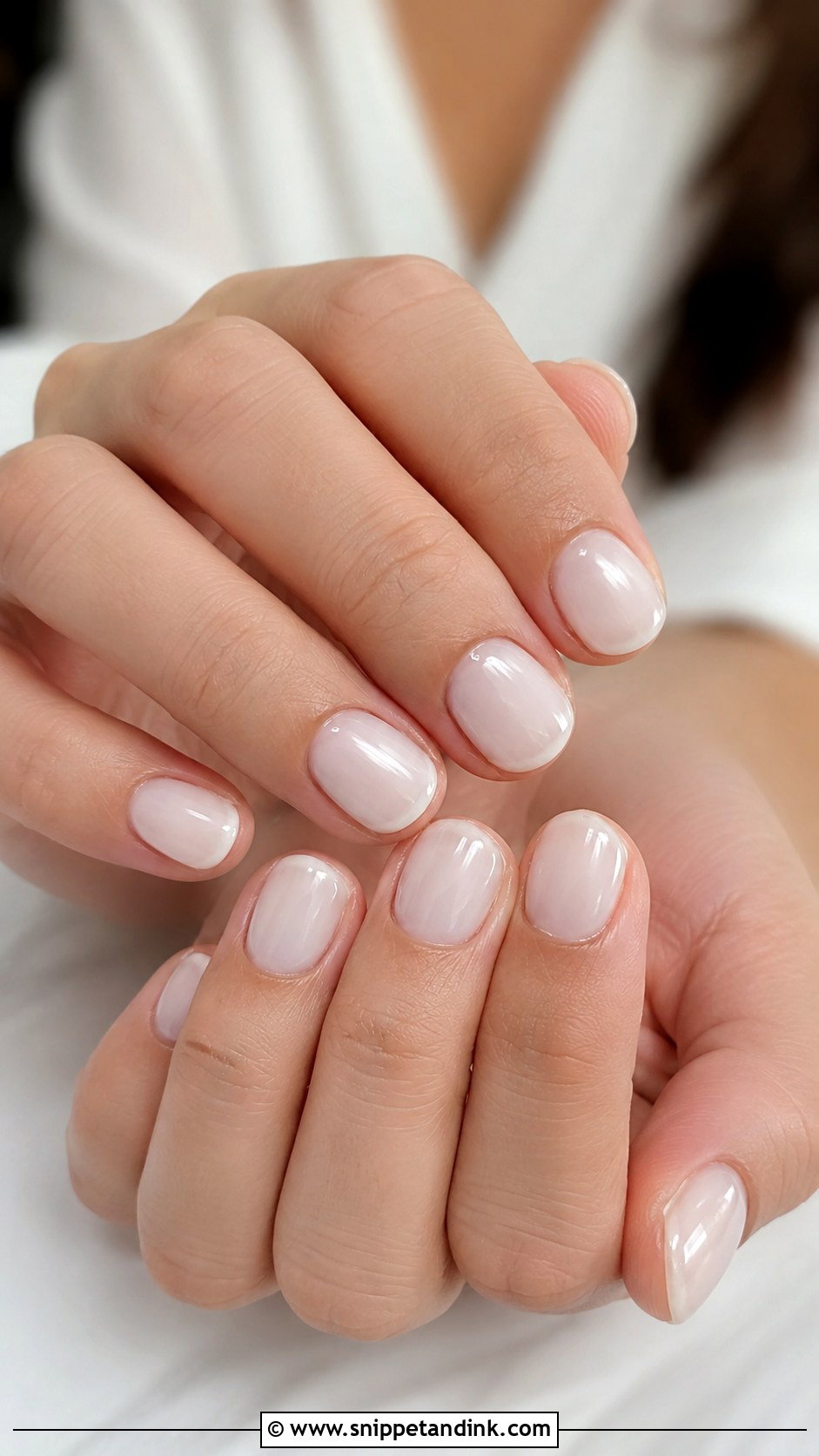 Marriage Milky White Nails - Snippet and Ink - 20 Nail Art Designs for Marriage