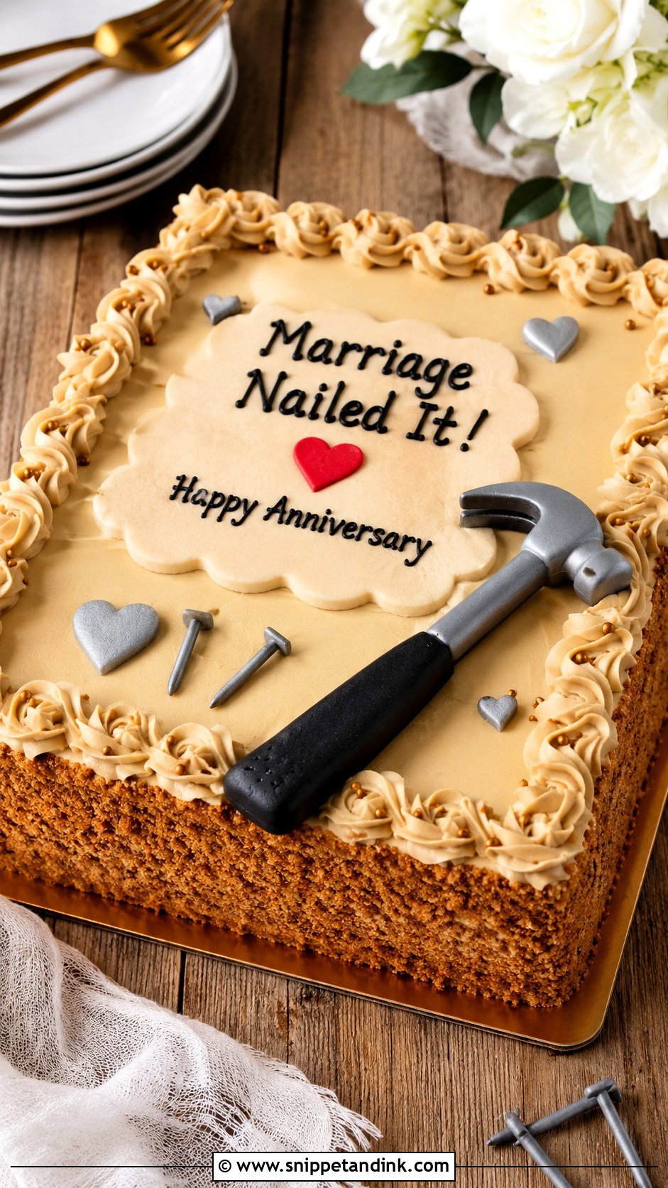 Marriage Nailed It Anniversary Cake - Snippet and Ink - 20 Funny Anniversary Cake Ideas