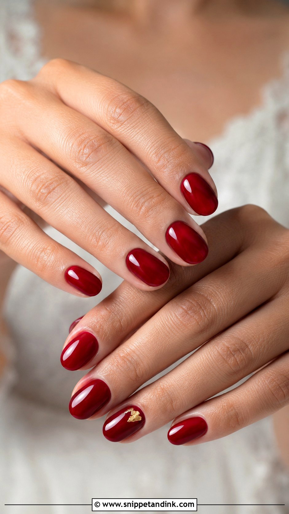 Marriage Red Bridal Nails - Snippet and Ink - 20 Marriage Nail Art Ideas