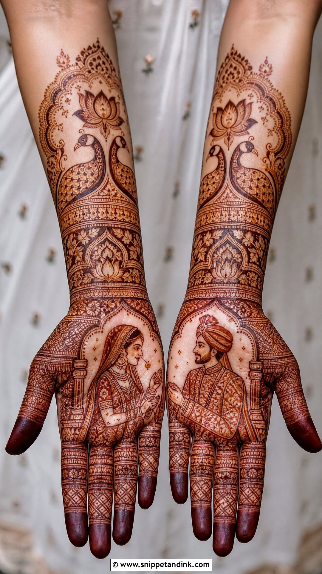 Marwadi Front Hand Bridal Mehndi - Snippet and Ink - 20 Marwadi Bridal Mehndi Mehendi Designs