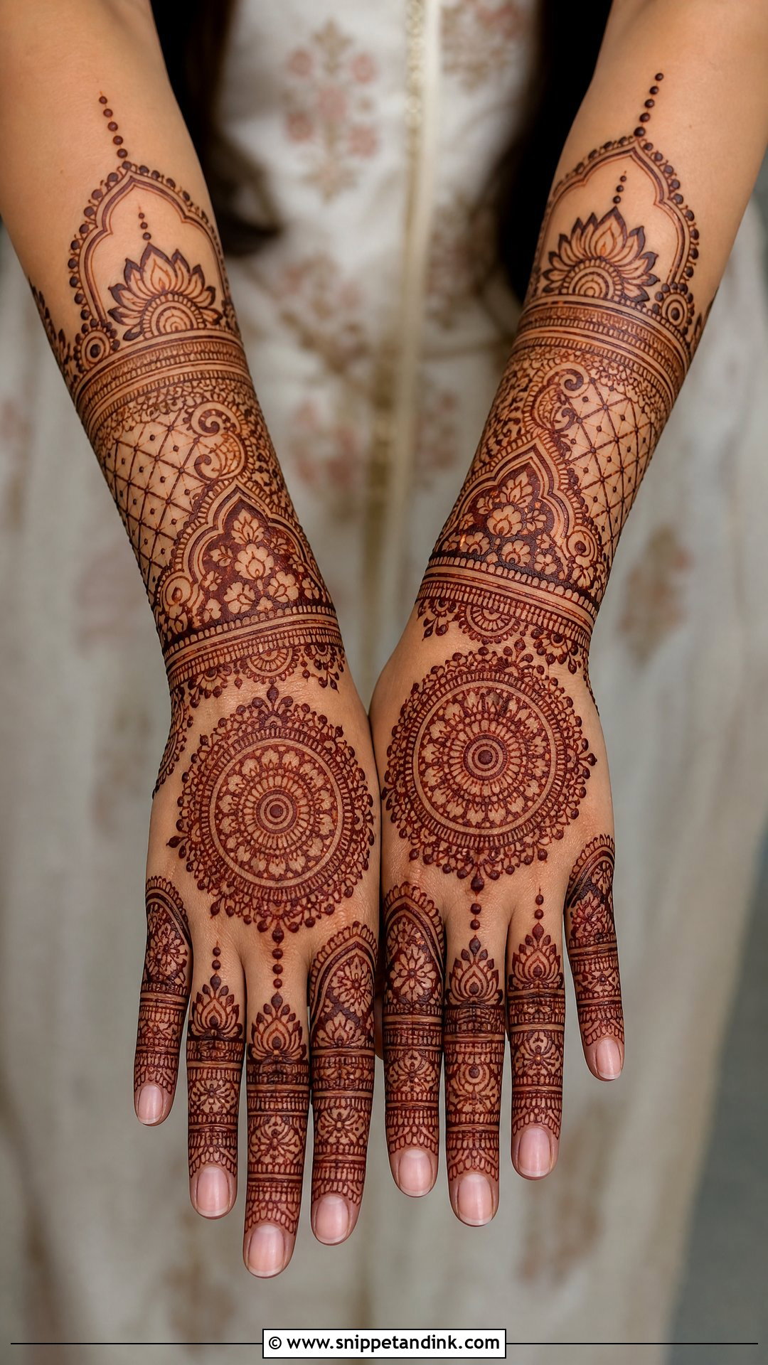 Marwadi Mandala Bridal Mehndi - Snippet and Ink - 20 Marwadi Bridal Mehndi Mehendi Designs