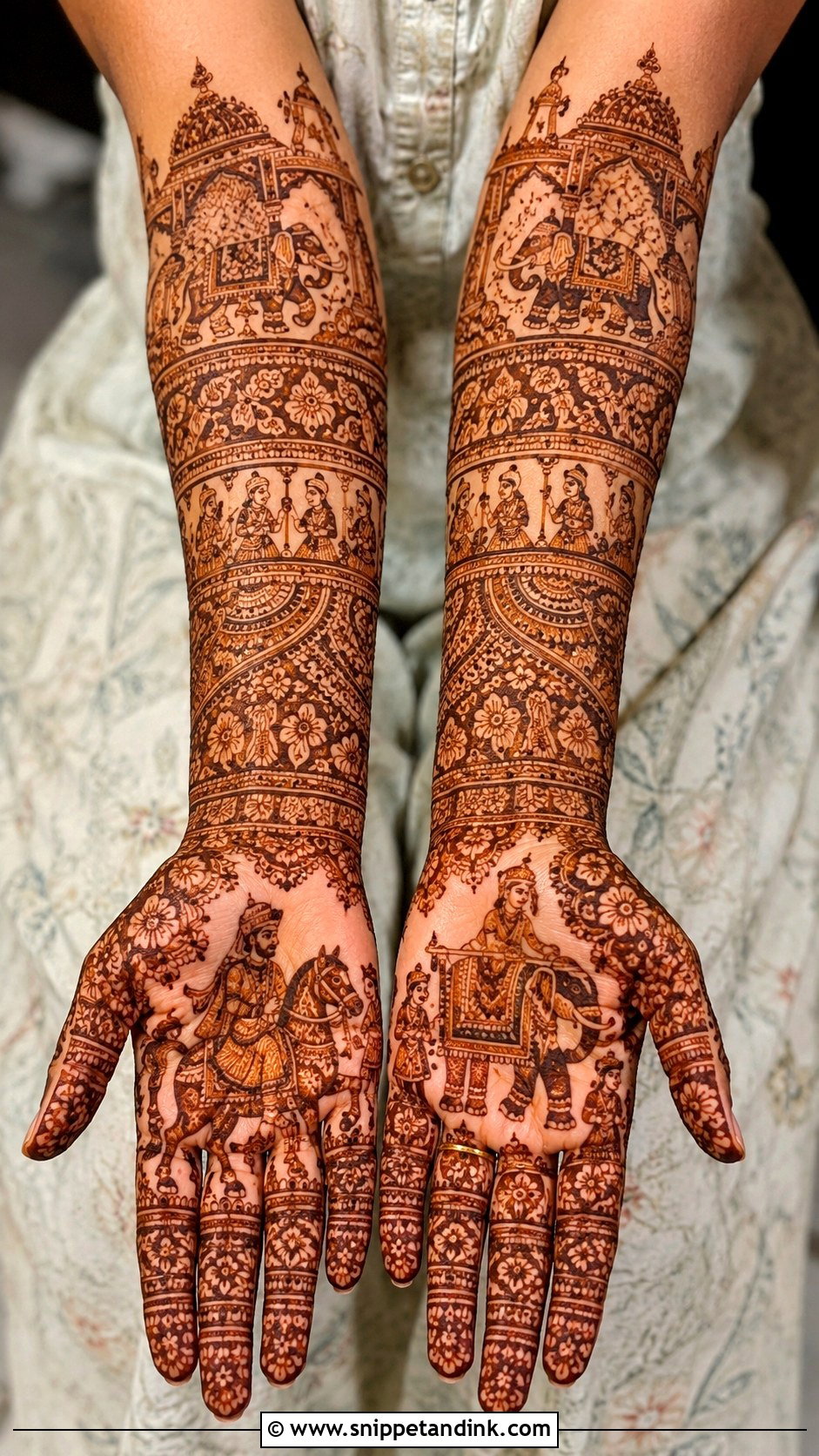 Marwari Baraat Mehndi Design - Snippet and Ink - 30 Marwari Mehndi Design Ideas