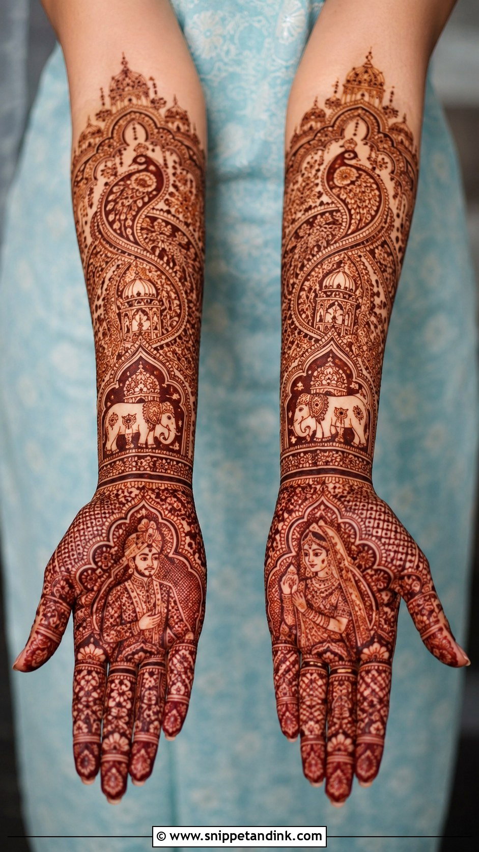 Marwari Forearm Mehndi Design - Snippet and Ink - 30 Marwari Mehndi Design Ideas