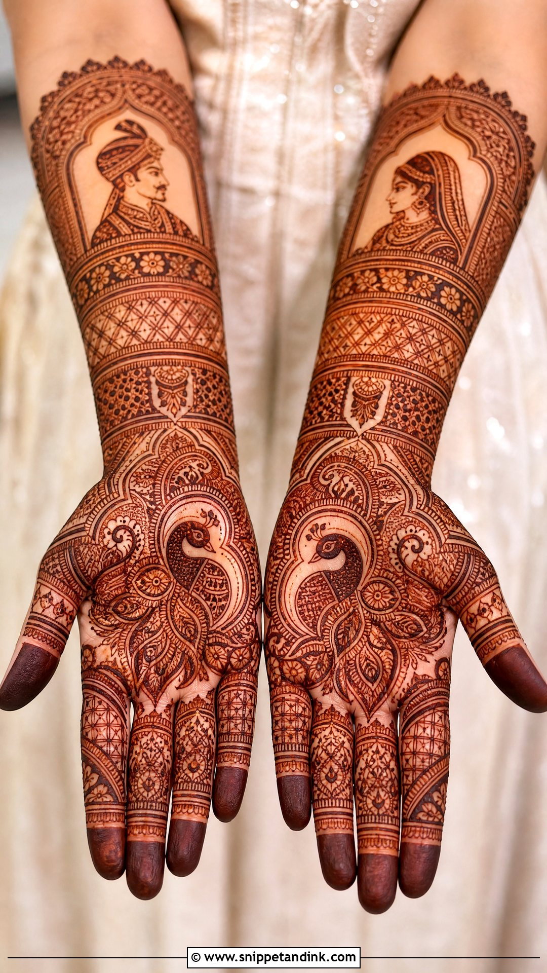 Marwari Hindu Bridal Mehndi Design - Snippet and Ink - 25 Hindu Bridal Mehndi Designs