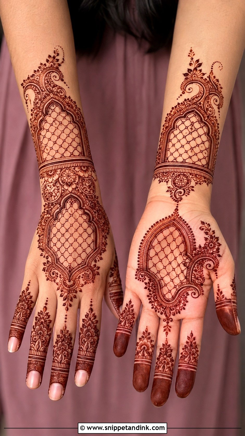 Marwari Jaali Mehndi Design - Snippet and Ink - 30 Marwari Mehndi Design Ideas