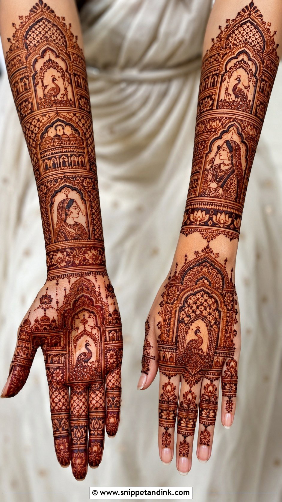 Marwari Jharokha Mehndi Design - Snippet and Ink - 30 Marwari Mehndi Design Ideas